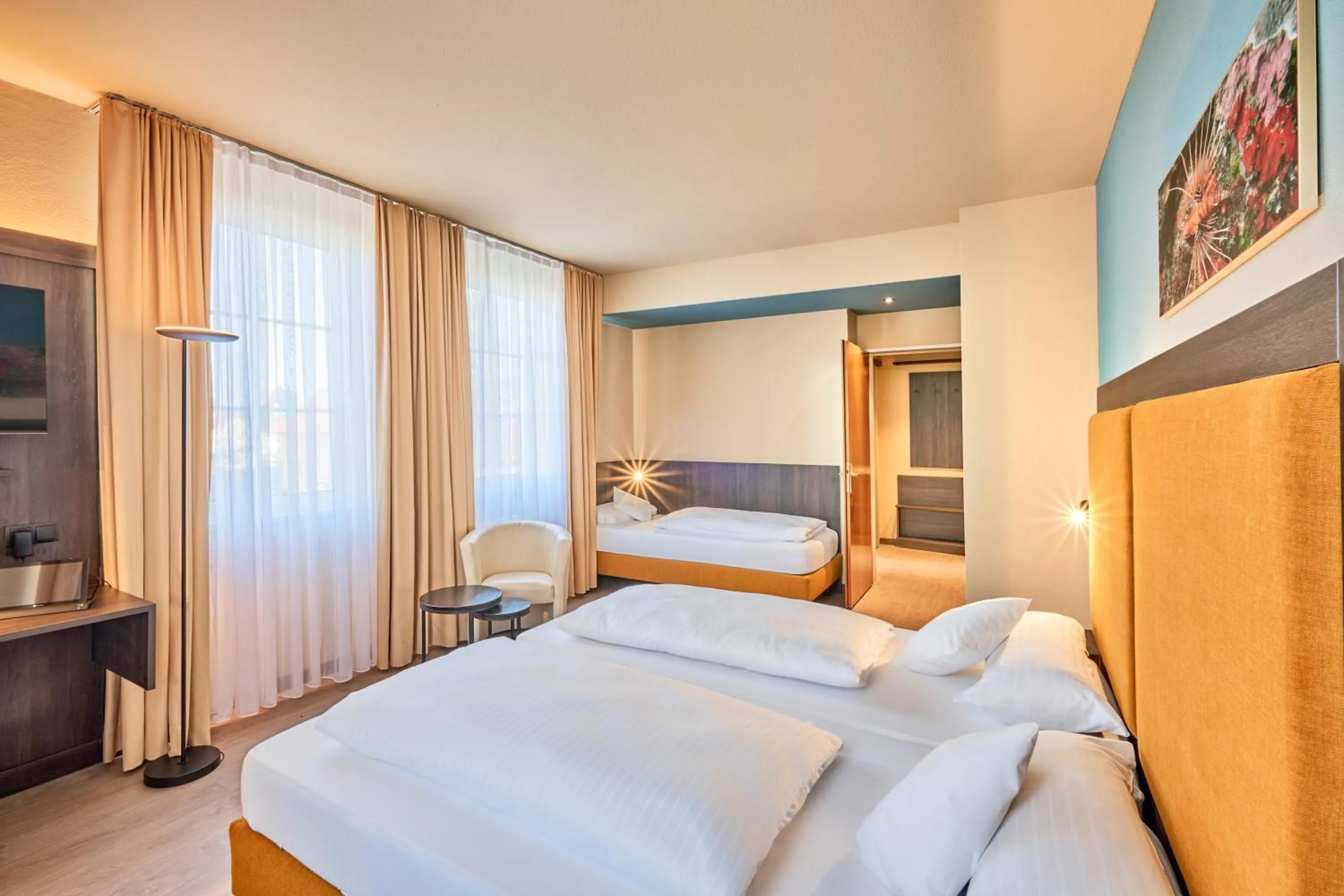 Photo of the whole room, Bed in AKZENT Hotel Aufkirchen