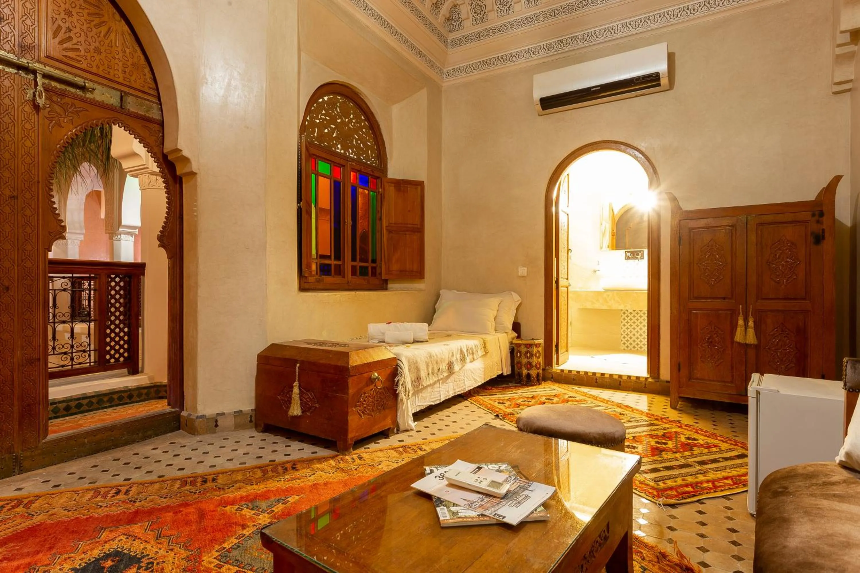 Bed in Riad Agdal Royal & Spa