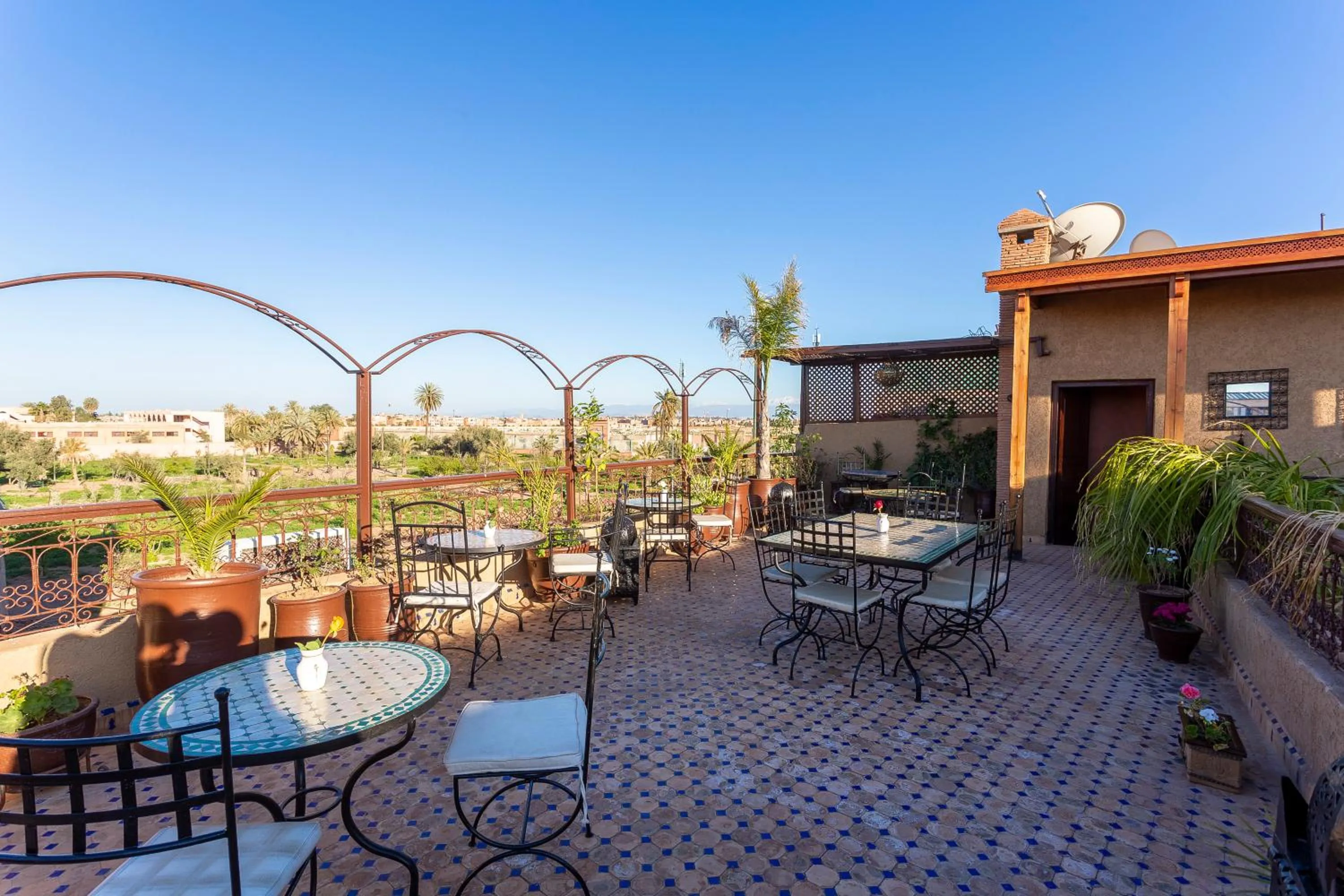 Balcony/Terrace in Riad Agdal Royal & Spa