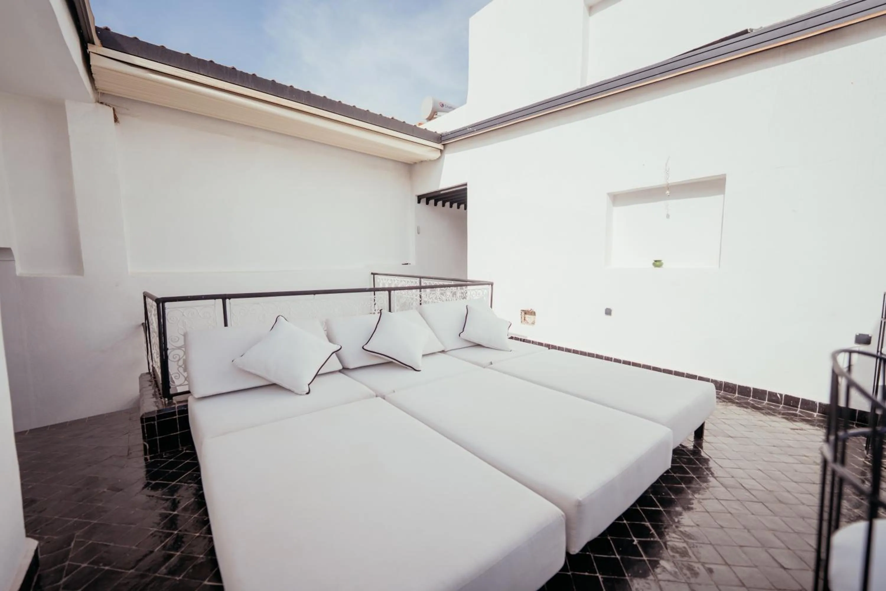 View (from property/room), Bed in Riad Agdal Royal & Spa