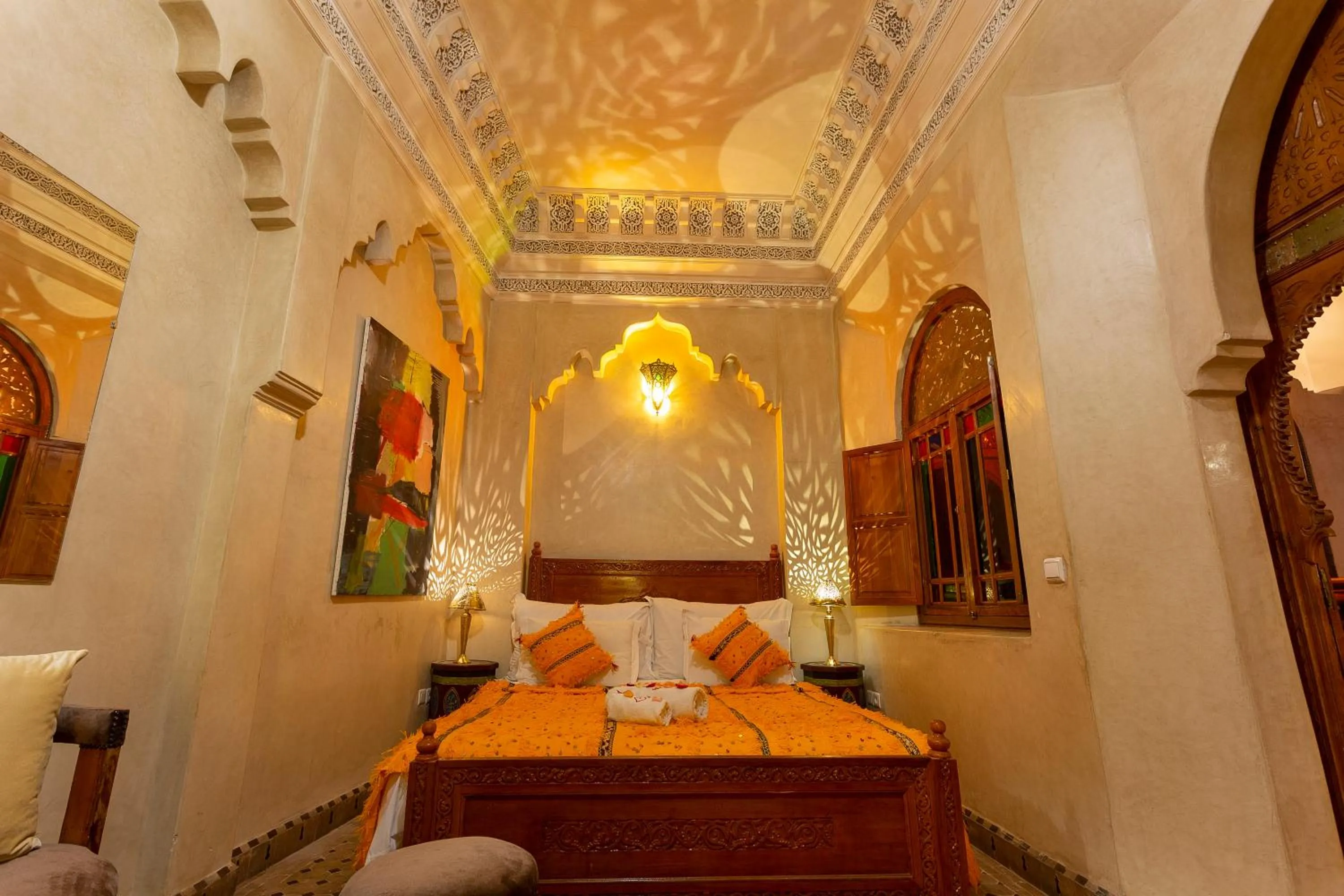 Photo of the whole room, Bed in Riad Agdal Royal & Spa