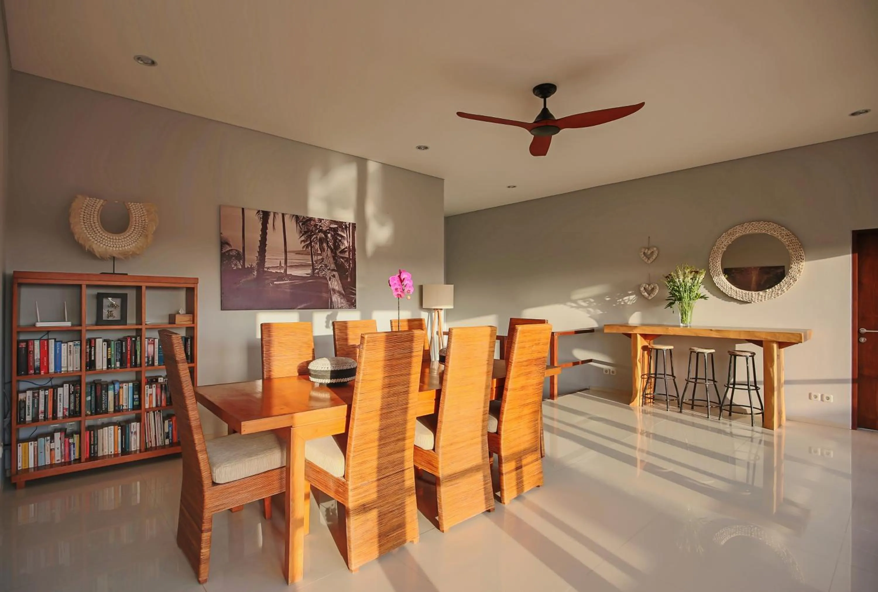 Dining area in Uwu Villas