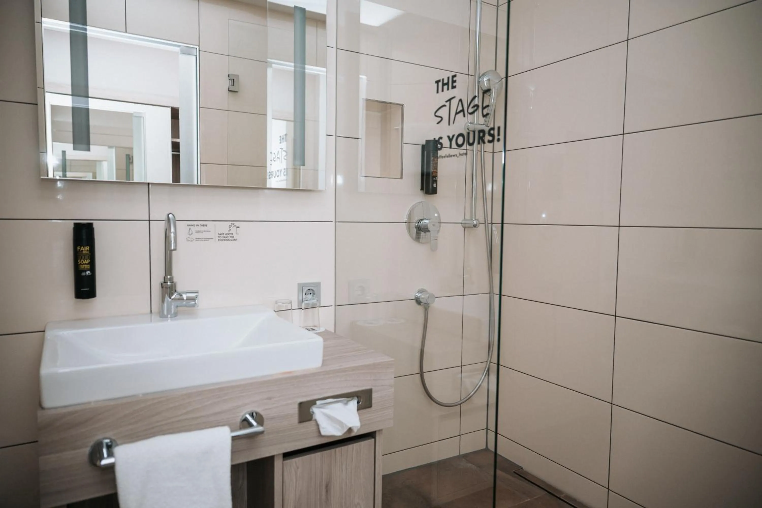 Bathroom in Feringapark Hotel by Coffee Fellows Hotels