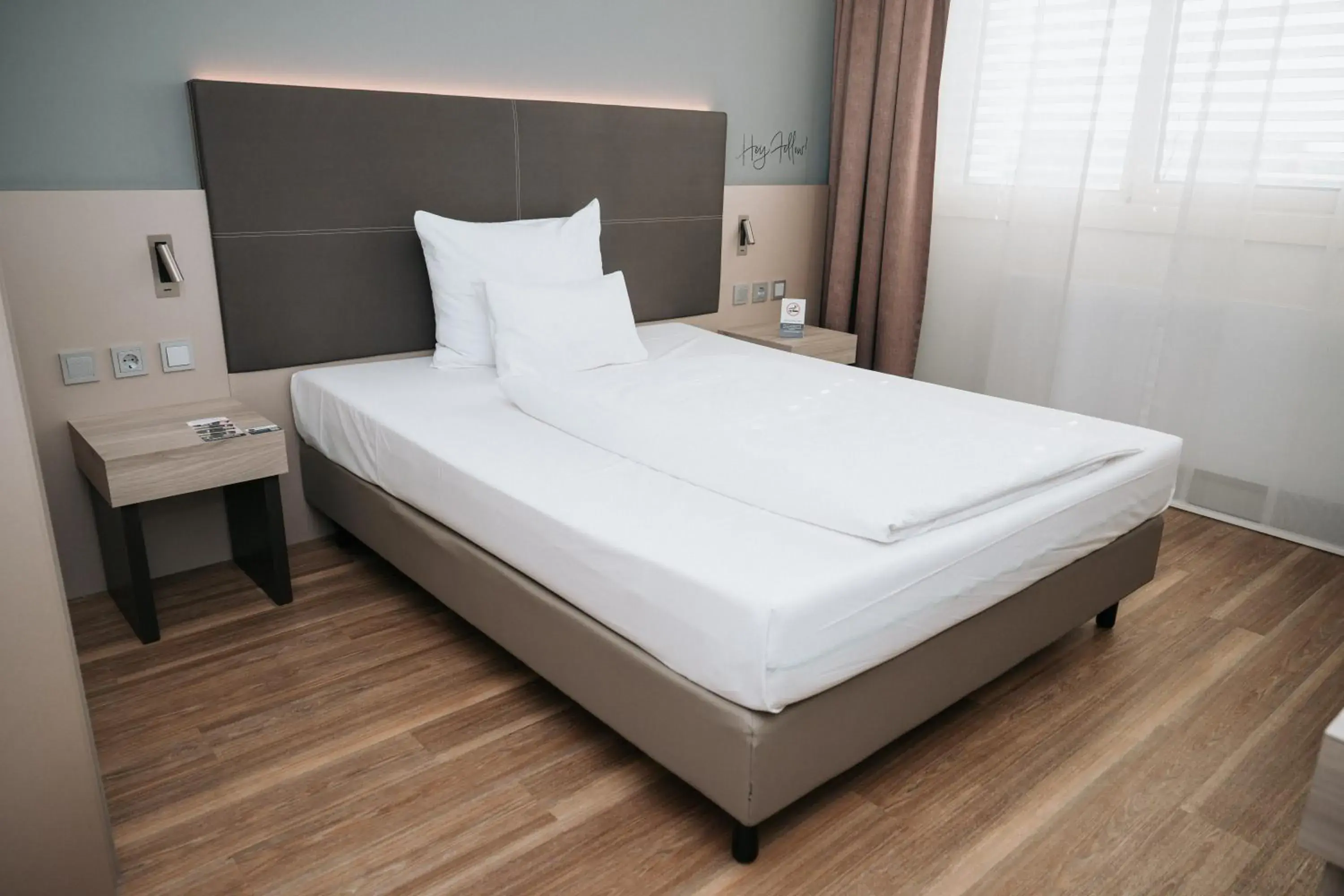 Photo of the whole room, Bed in Feringapark Hotel by Coffee Fellows Hotels Photo of the whole room, Bed in Feringapark Hotel by Coffee Fellows Hotels