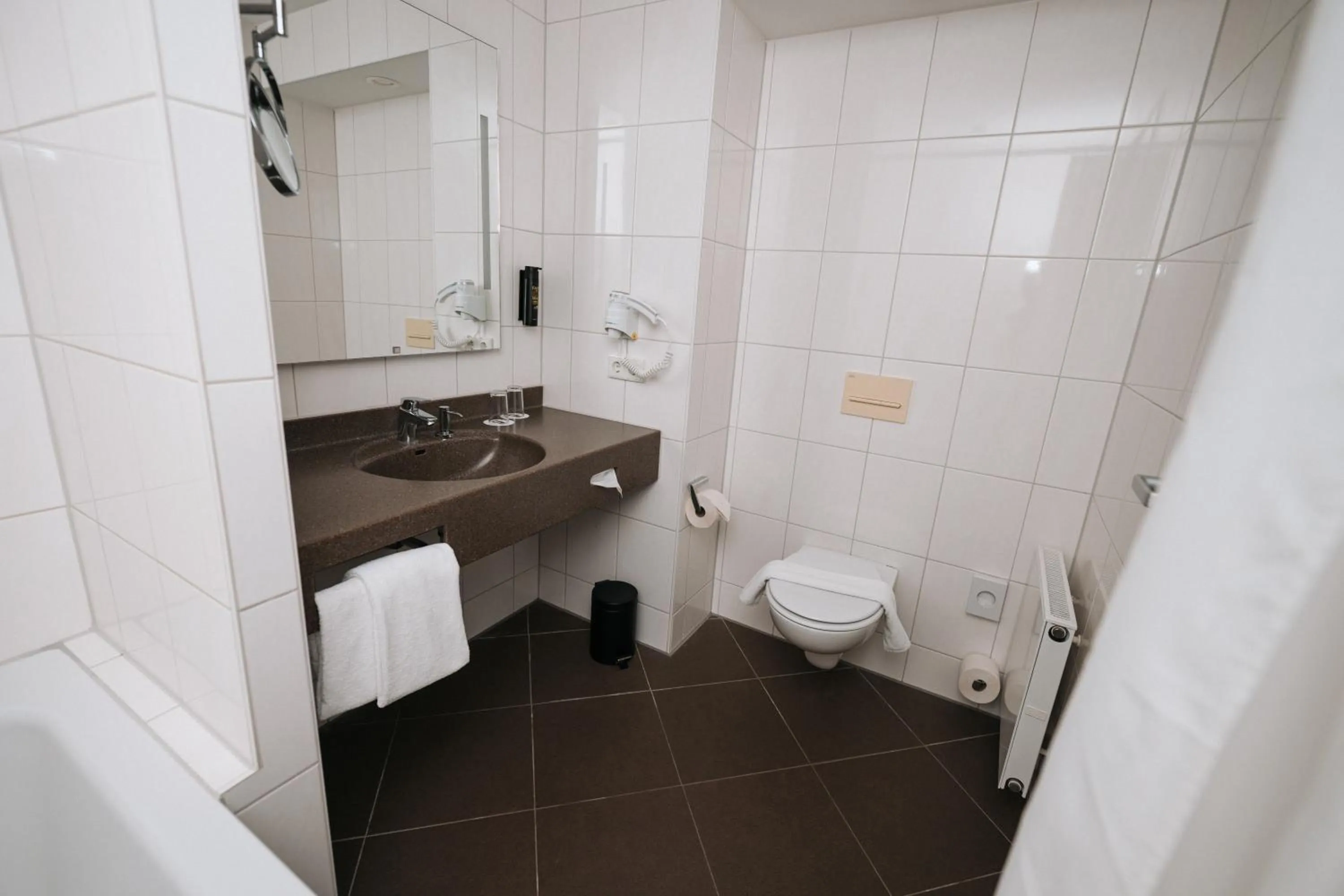 Bathroom in Feringapark Hotel by Coffee Fellows Hotels