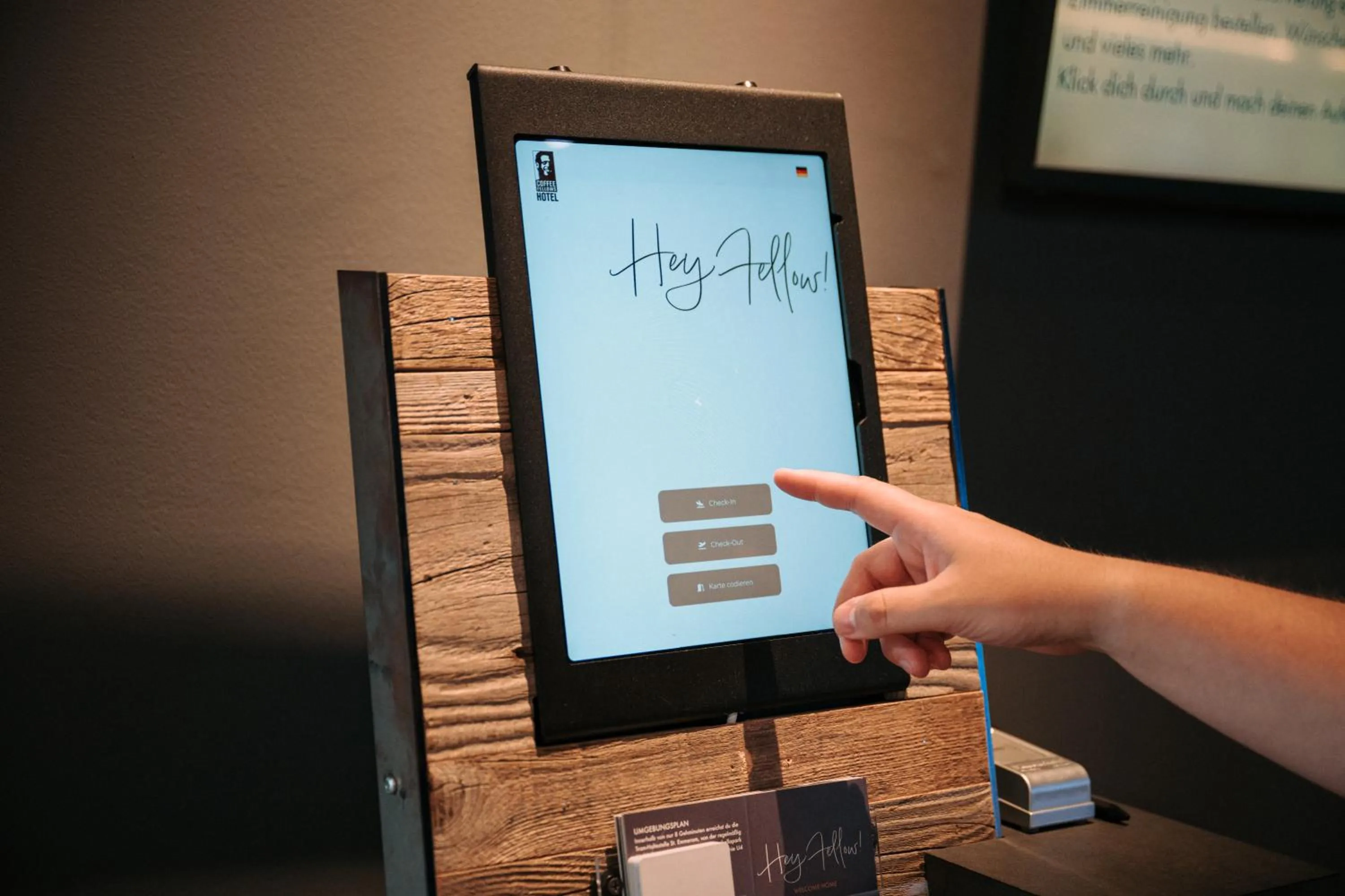 Lobby or reception in Feringapark Hotel by Coffee Fellows Hotels