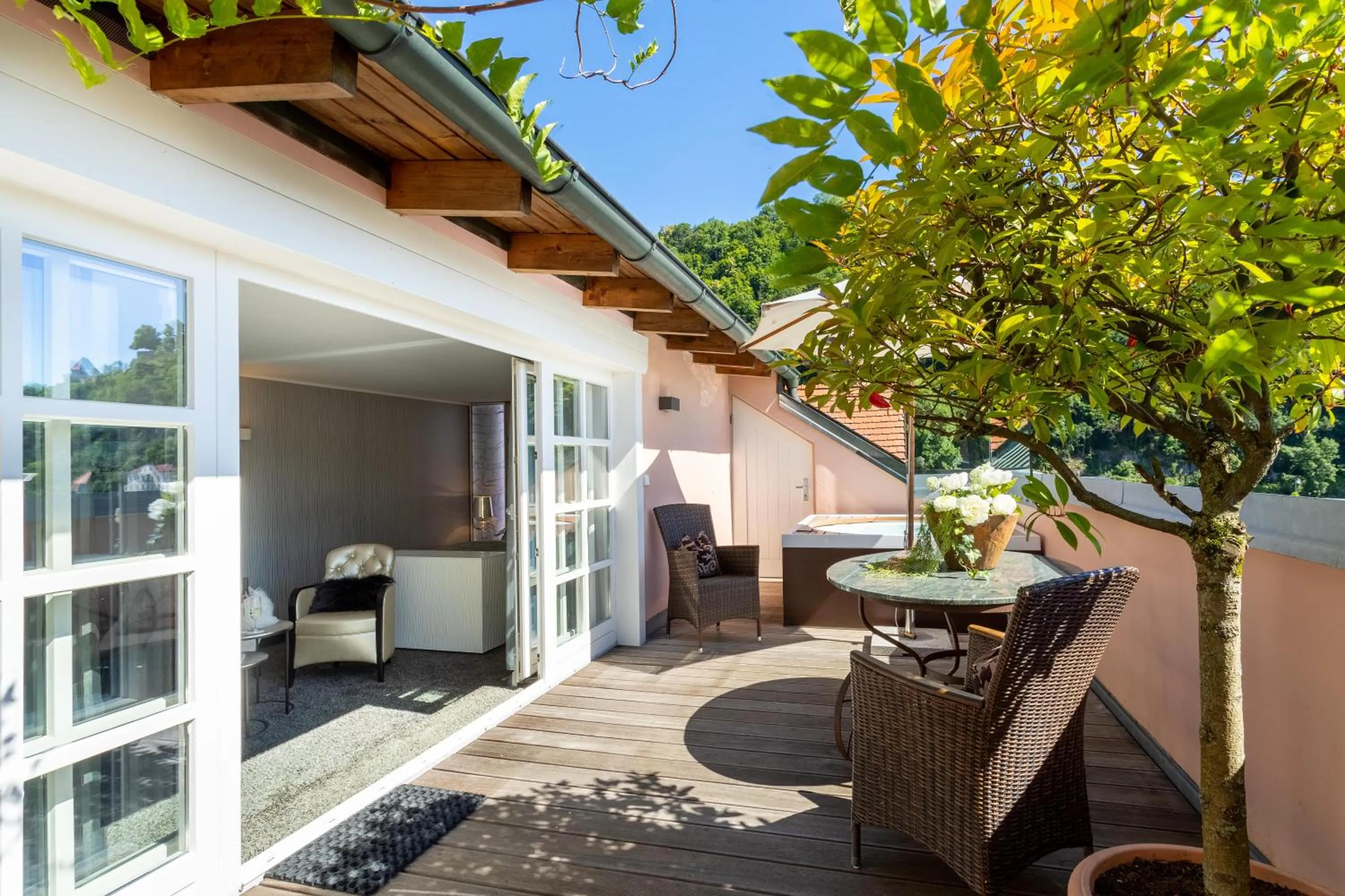 Balcony/Terrace in Hotel Residenz Passau