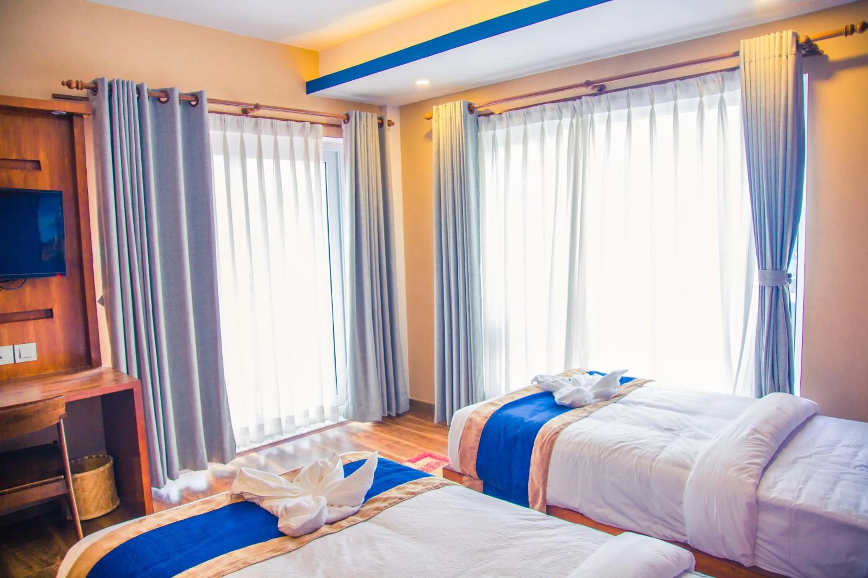 Photo of the whole room, Bed in Himalayan Suite Hotel