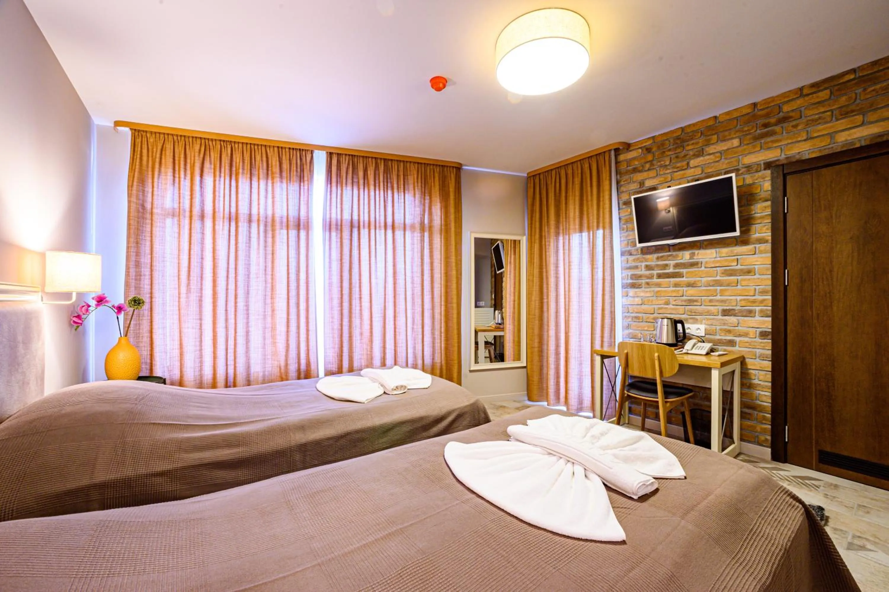 Bed in Antique Boutique Hotel