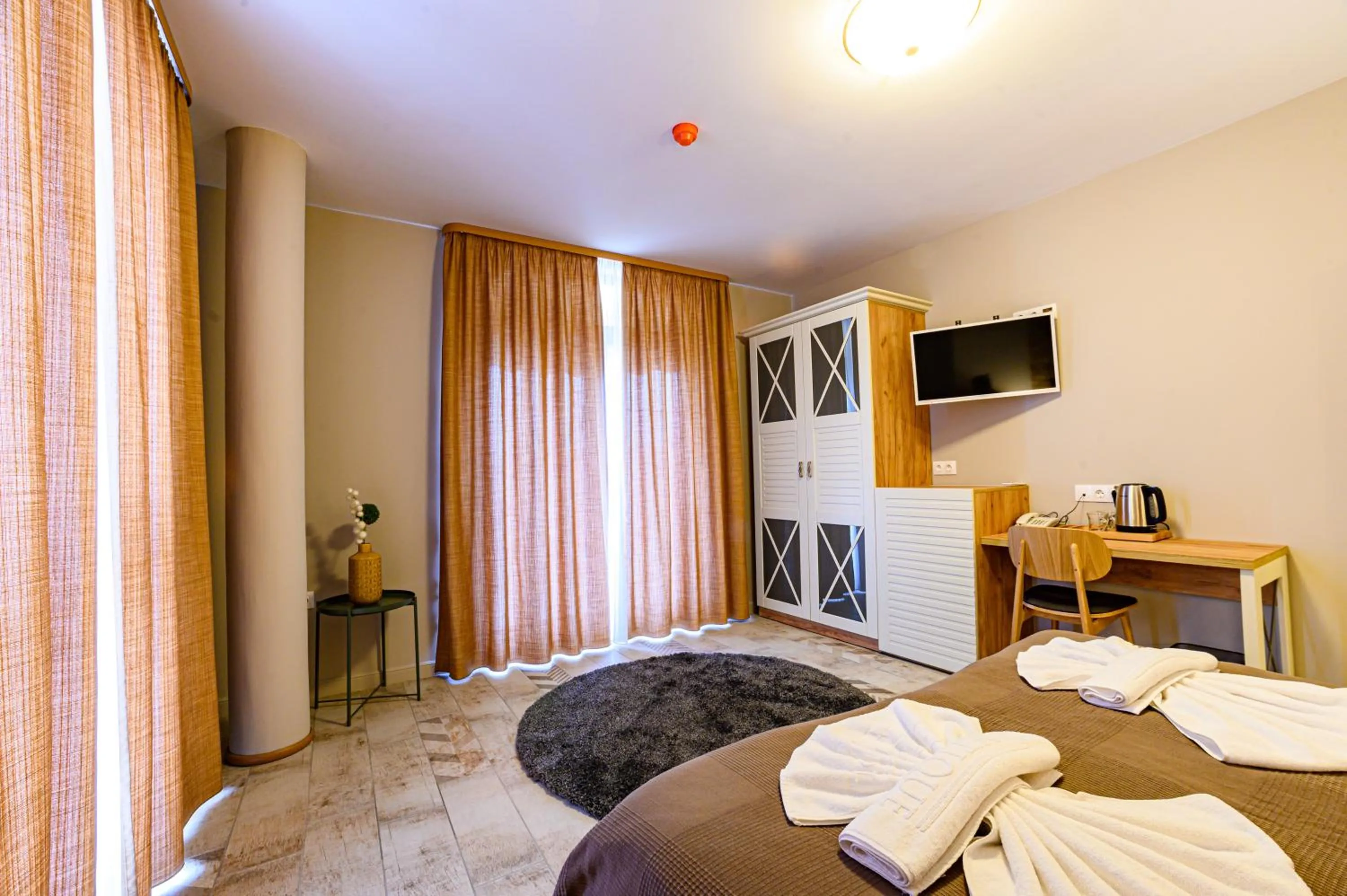 Bed in Antique Boutique Hotel