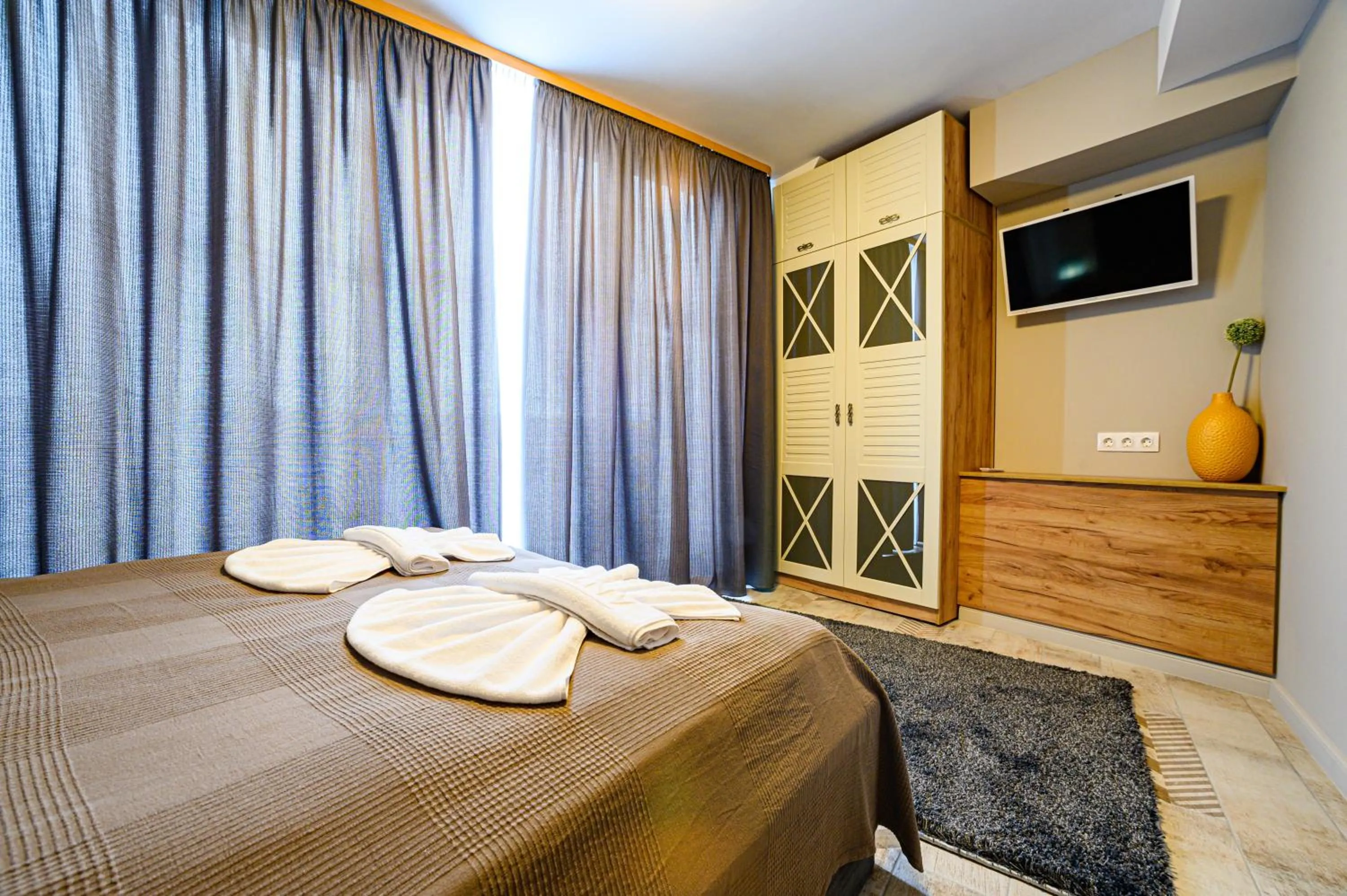 Bed in Antique Boutique Hotel