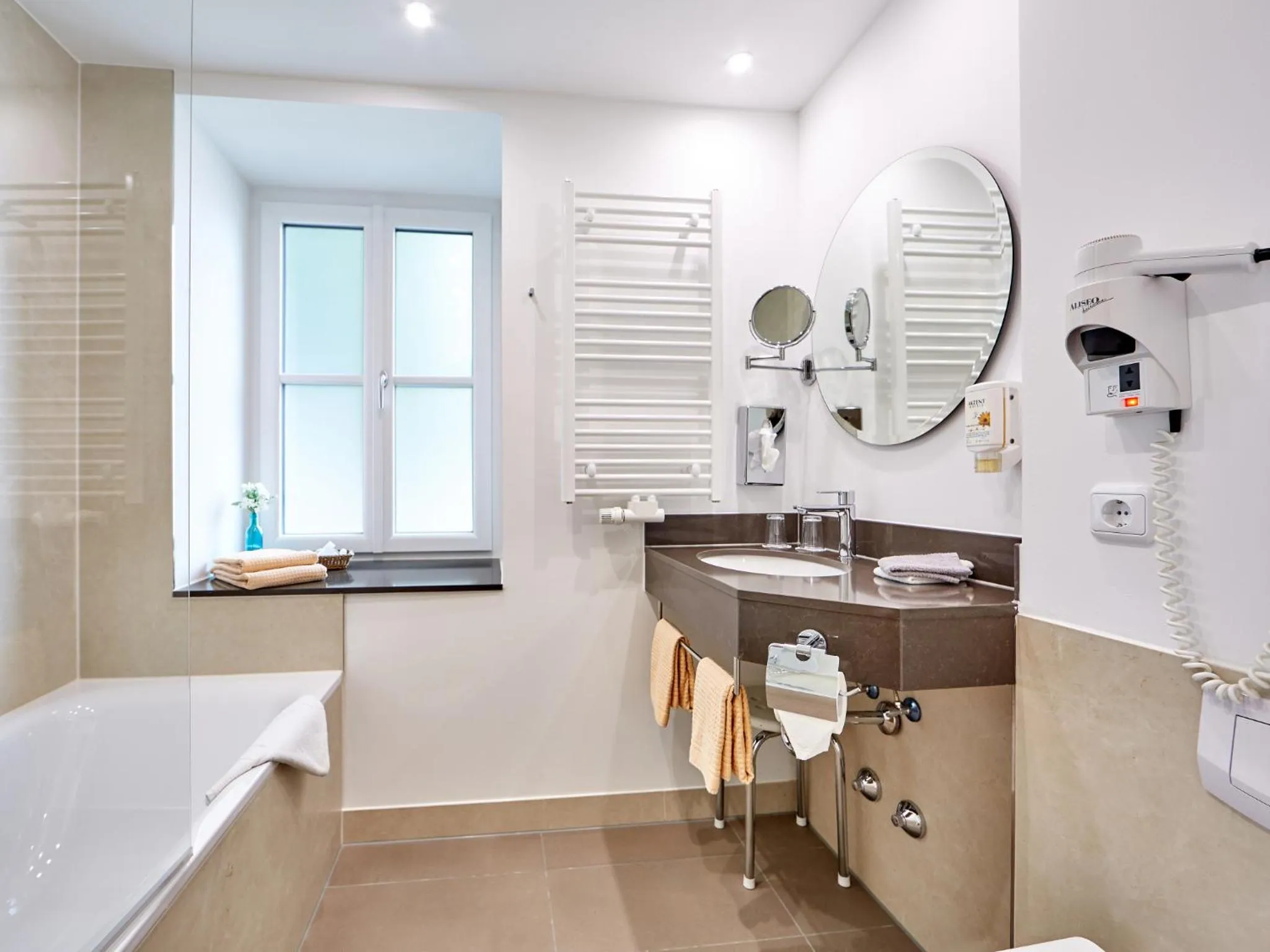 Bathroom in AKZENT Hotel Turmwirt ***S