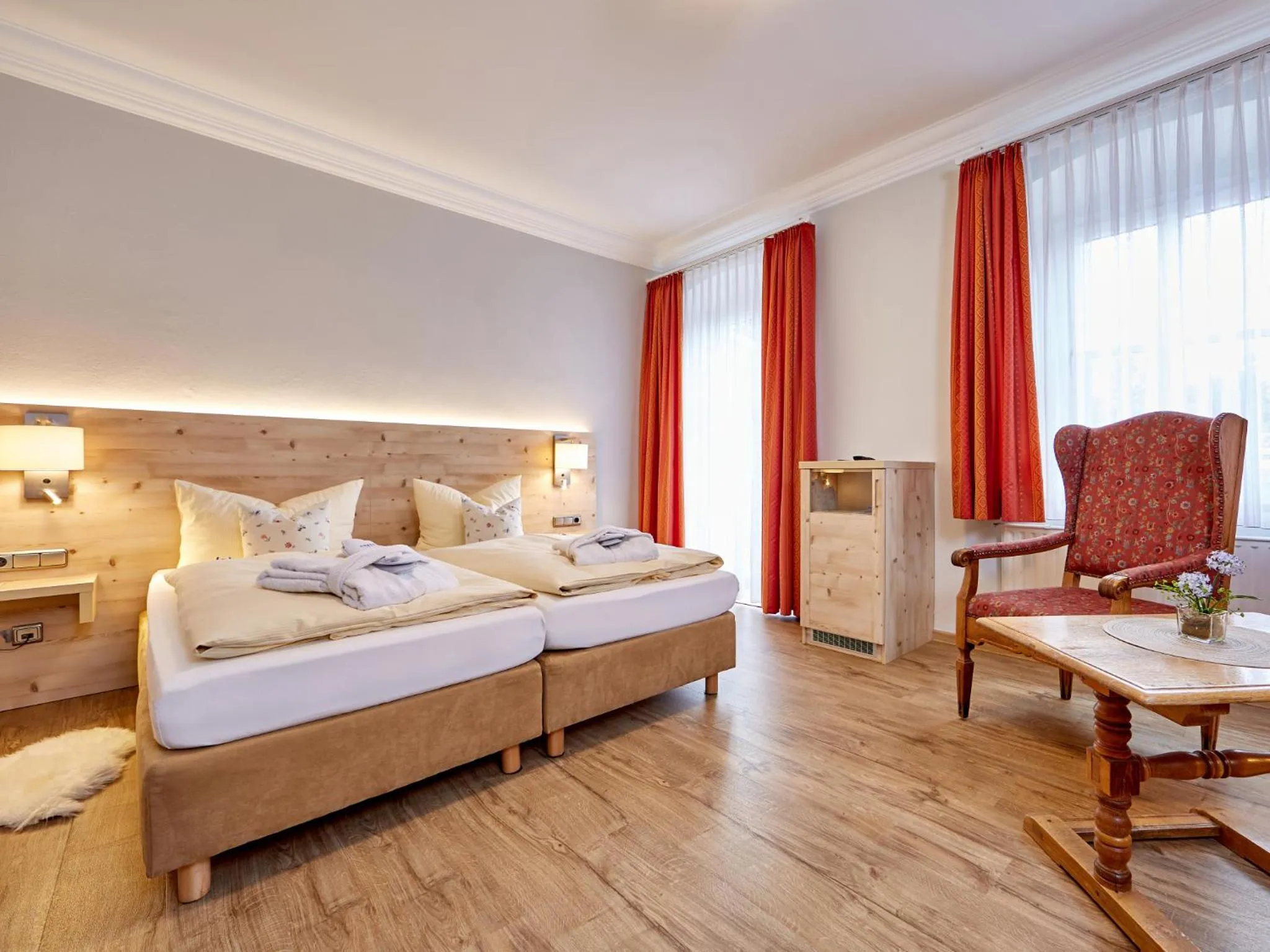 Bed in AKZENT Hotel Turmwirt ***S