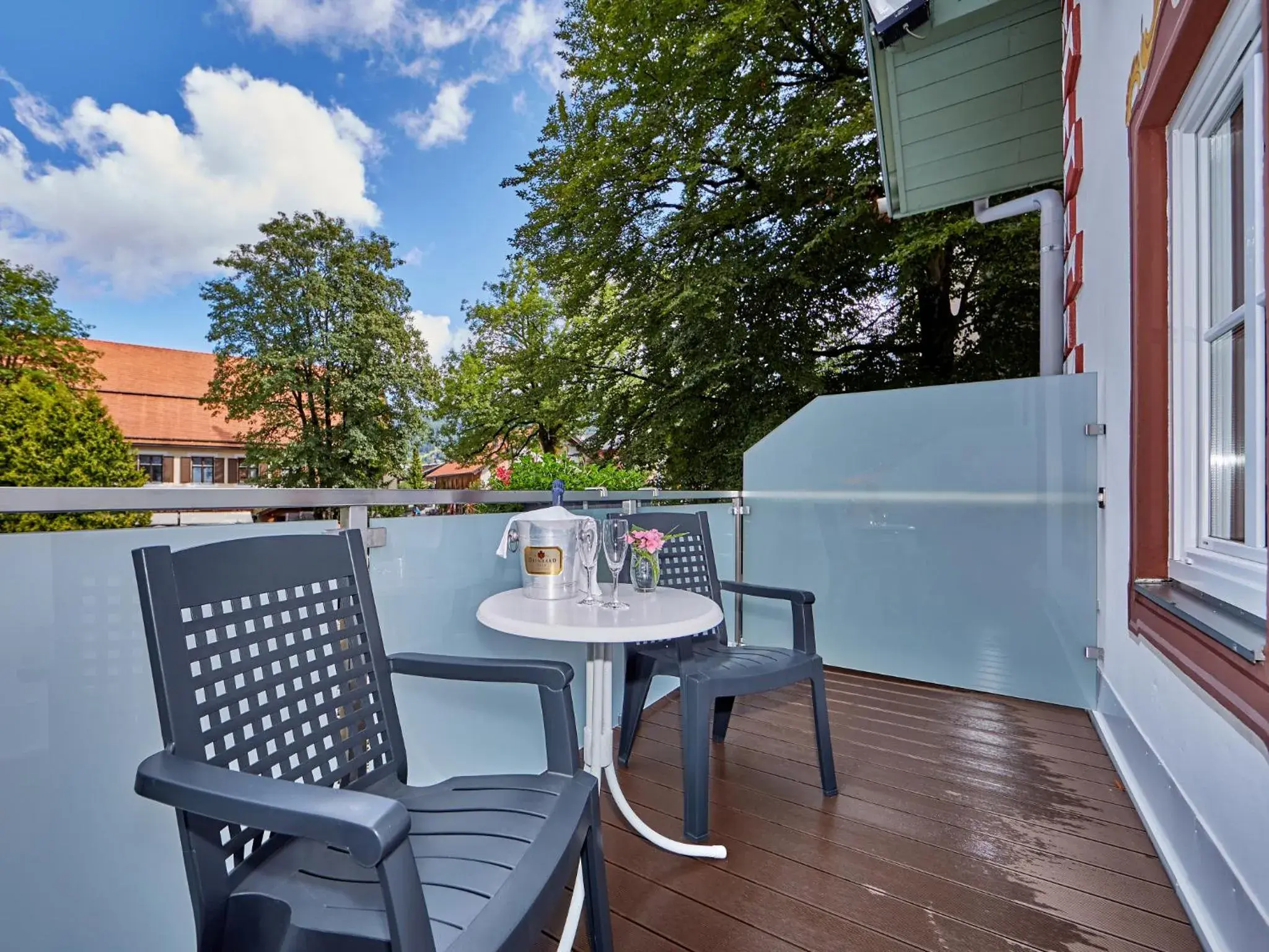 Balcony/Terrace in AKZENT Hotel Turmwirt ***S