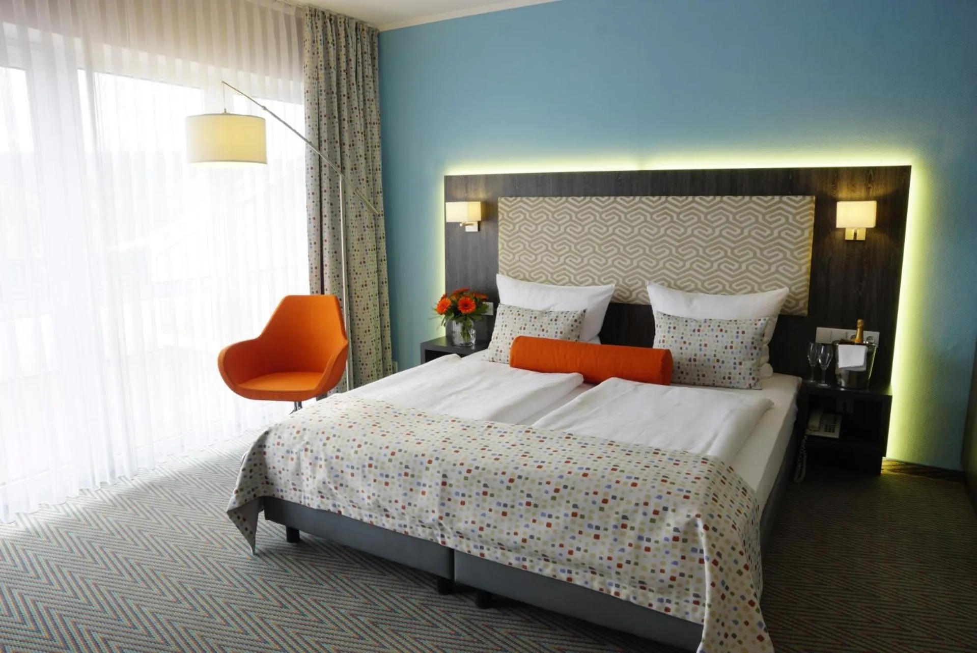 Bed in Trans World Hotel Auefeld