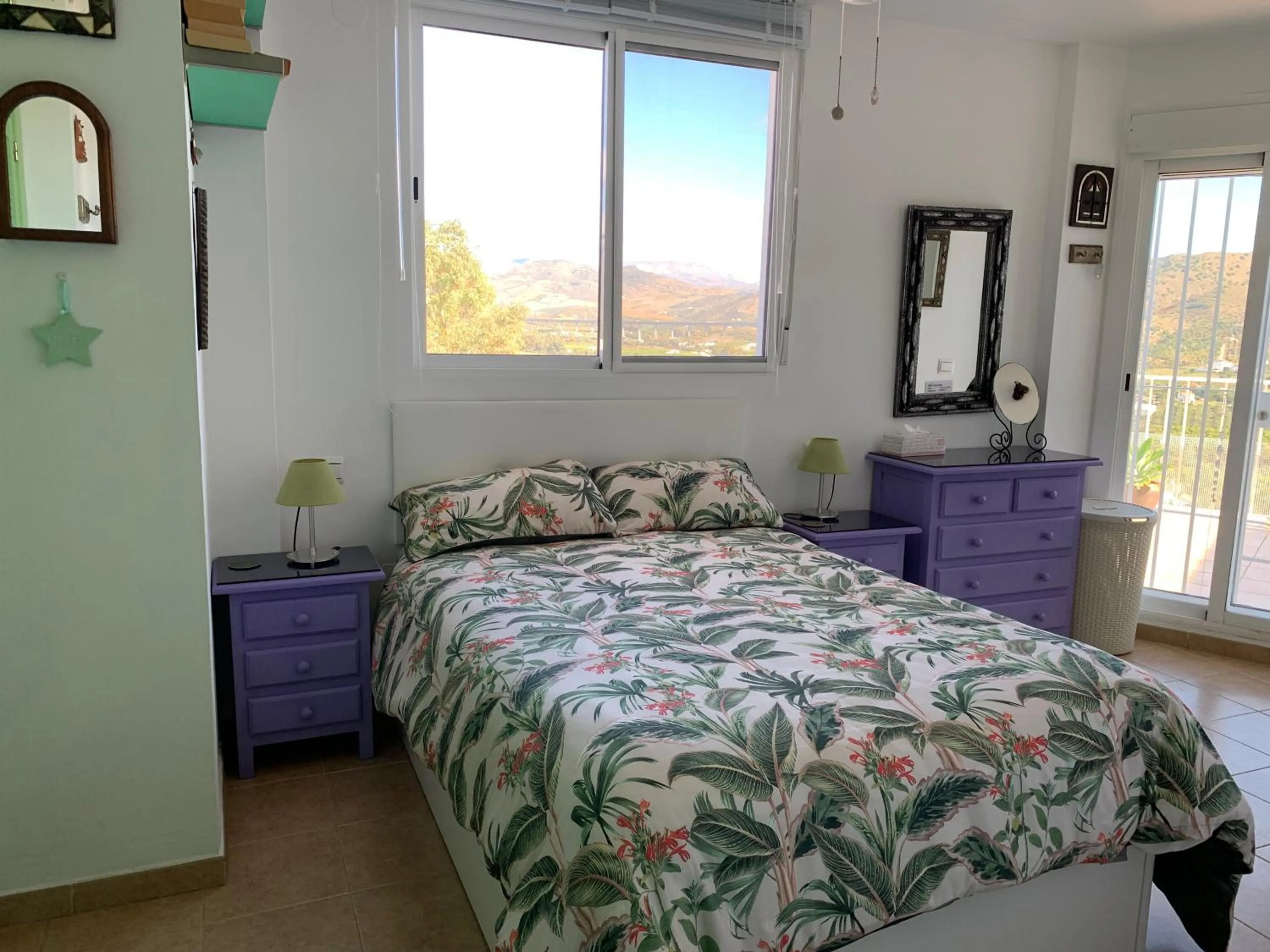 Bed in One bedroom penthouse