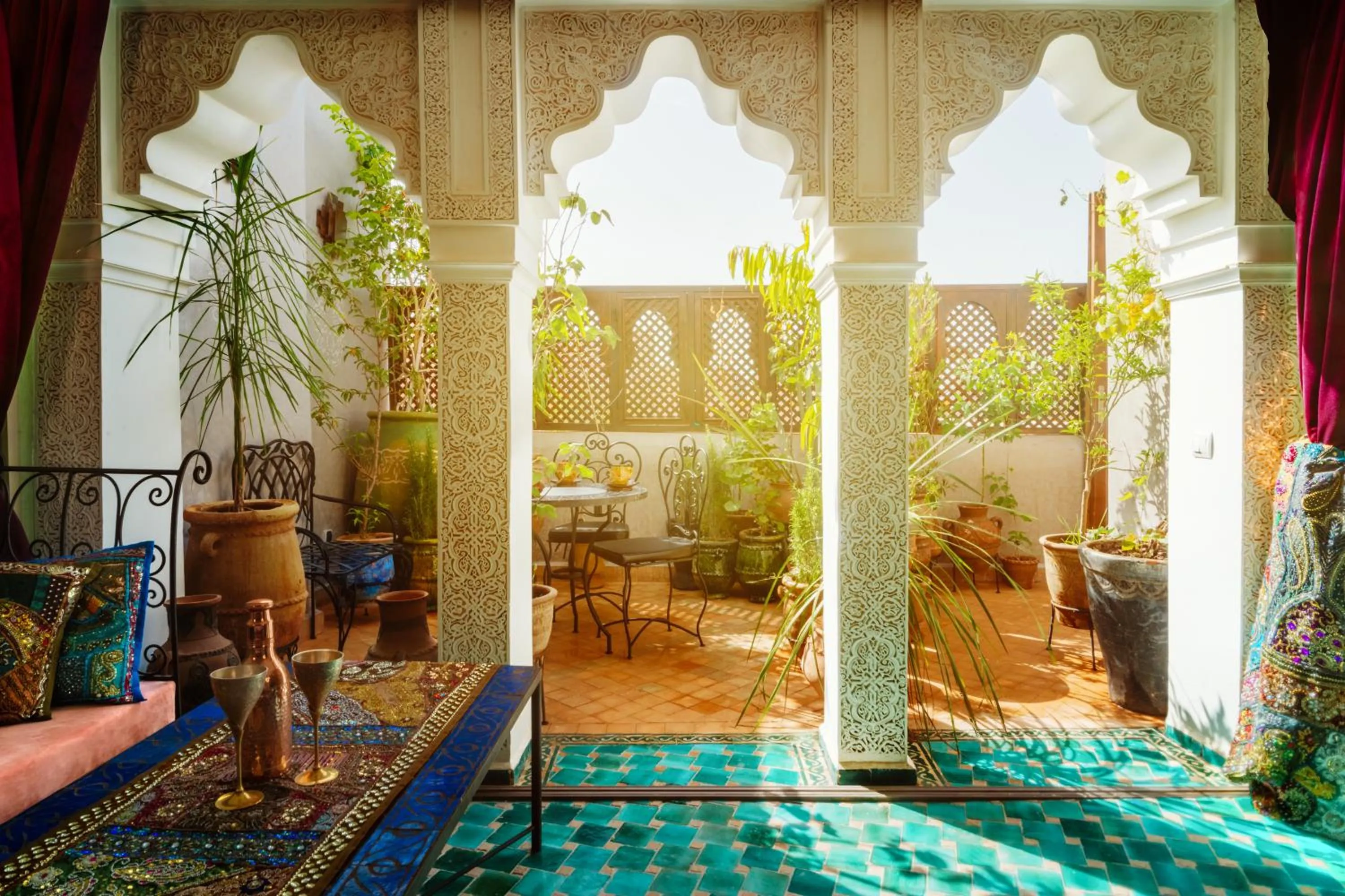 Garden in Riad Roxanne