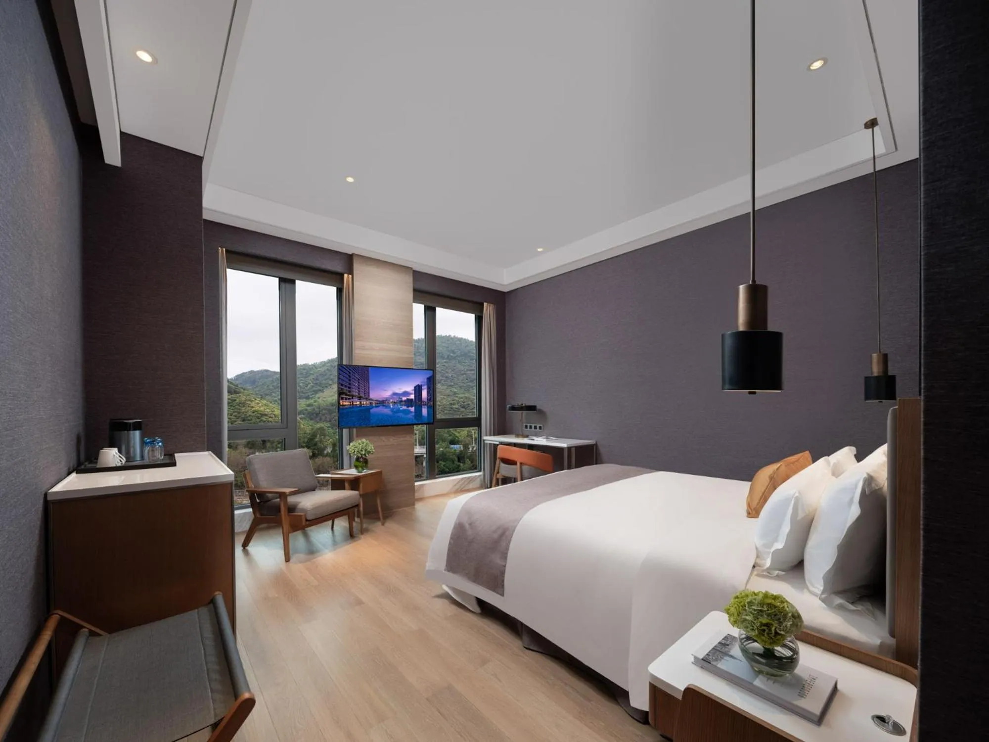 King Room with Mountain View in Genpla Hotel Shenzhen Nanshan
