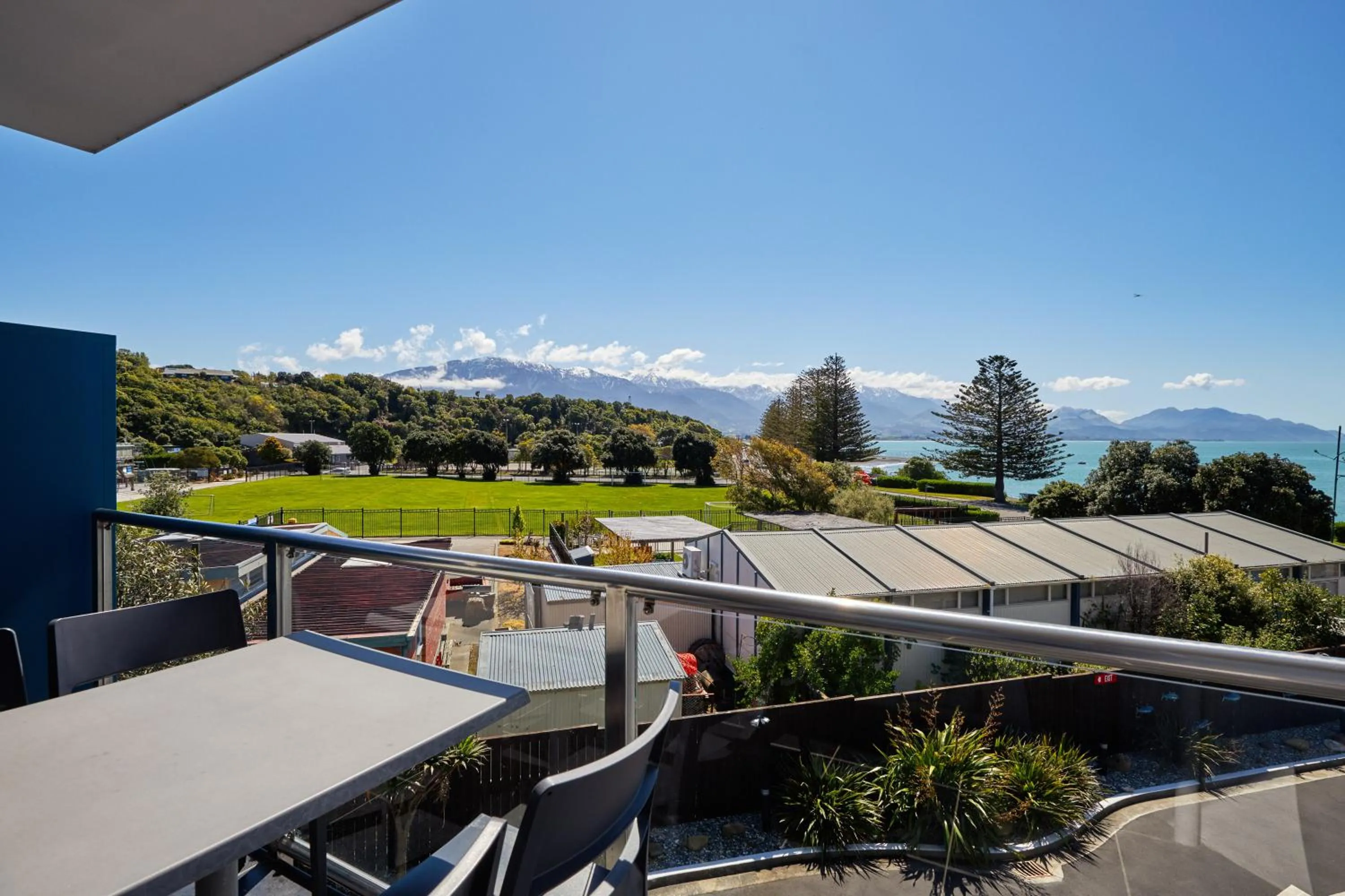 Balcony/Terrace in Kaikoura Luxury Apartments - Formerly Waves Luxury Apartments