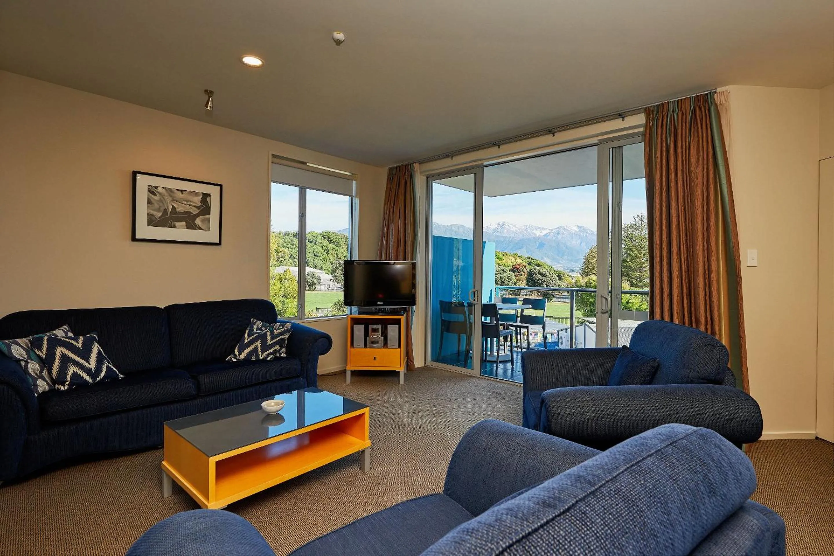 Living room in Kaikoura Luxury Apartments - Formerly Waves Luxury Apartments