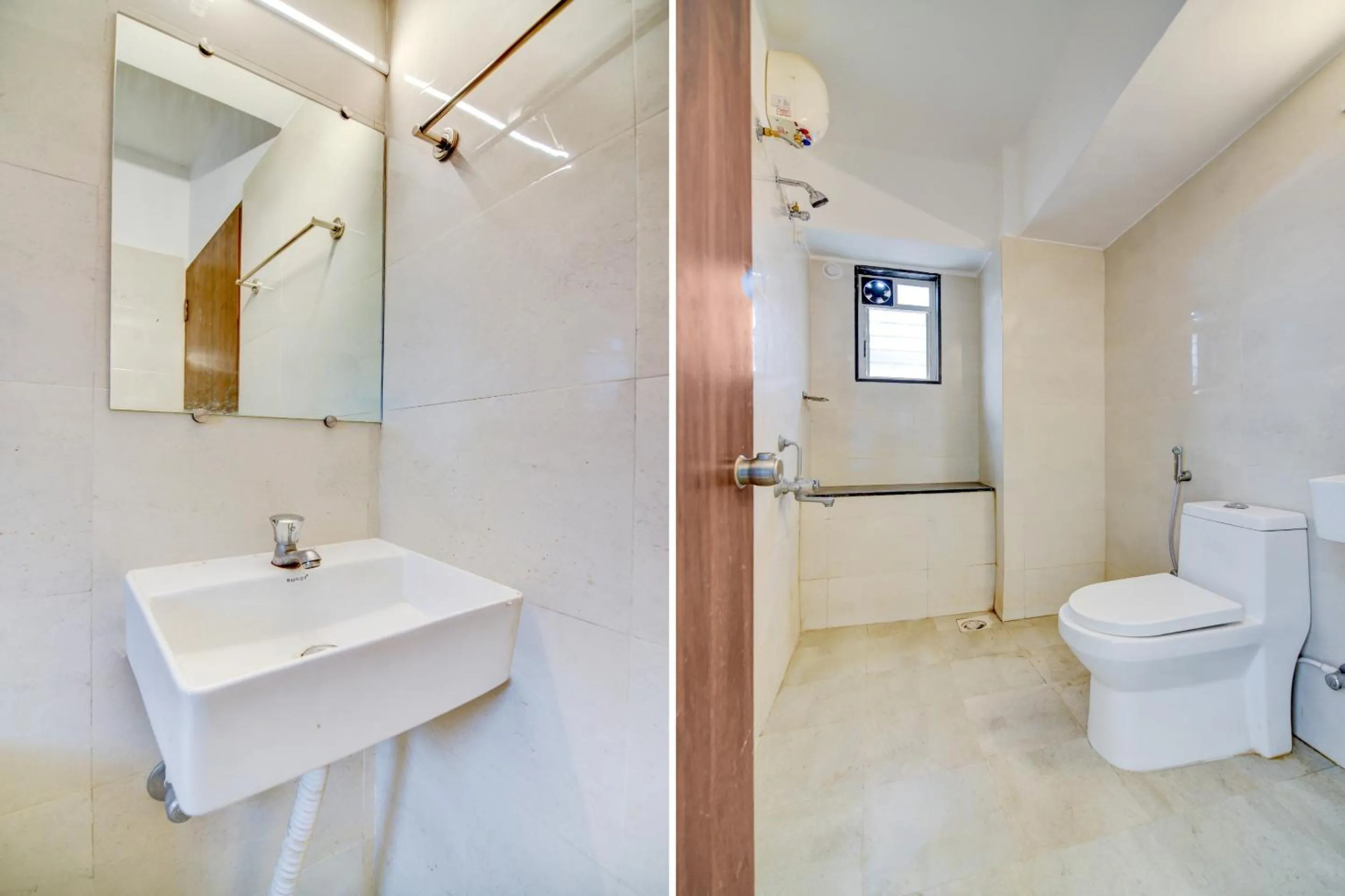 Bathroom in Hotel O Peaceful Stay Keshav Nagar.