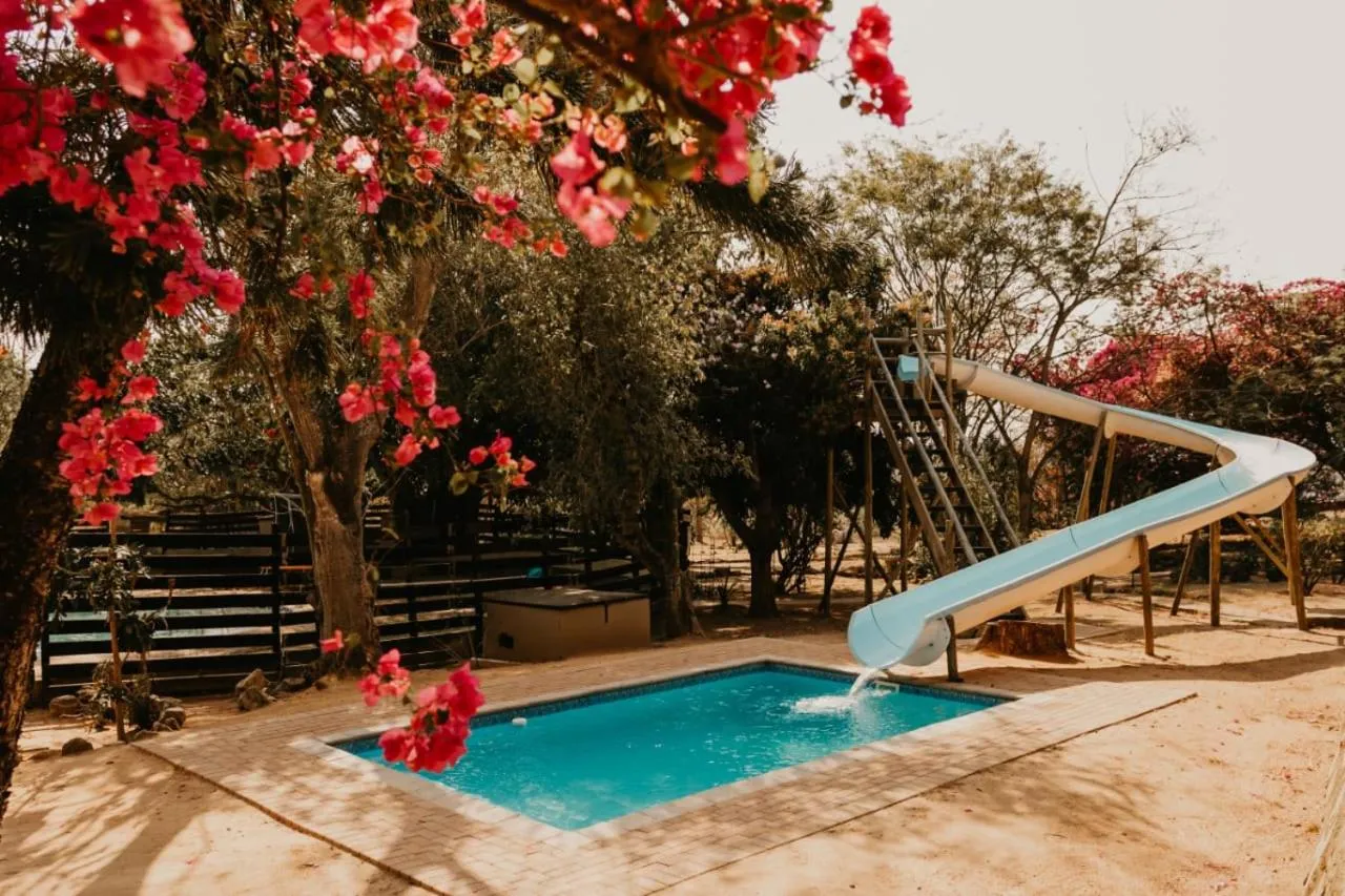 Pool view in Mabalel Lodge