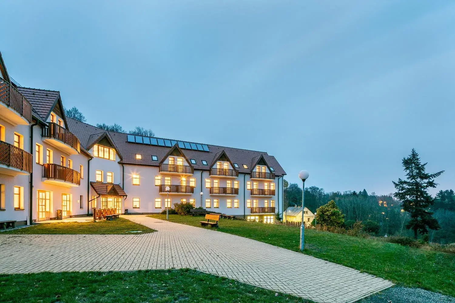 Facade/entrance in Pytloun Wellness Hotel Hasištejn Facade/entrance in Pytloun Wellness Hotel Hasištejn