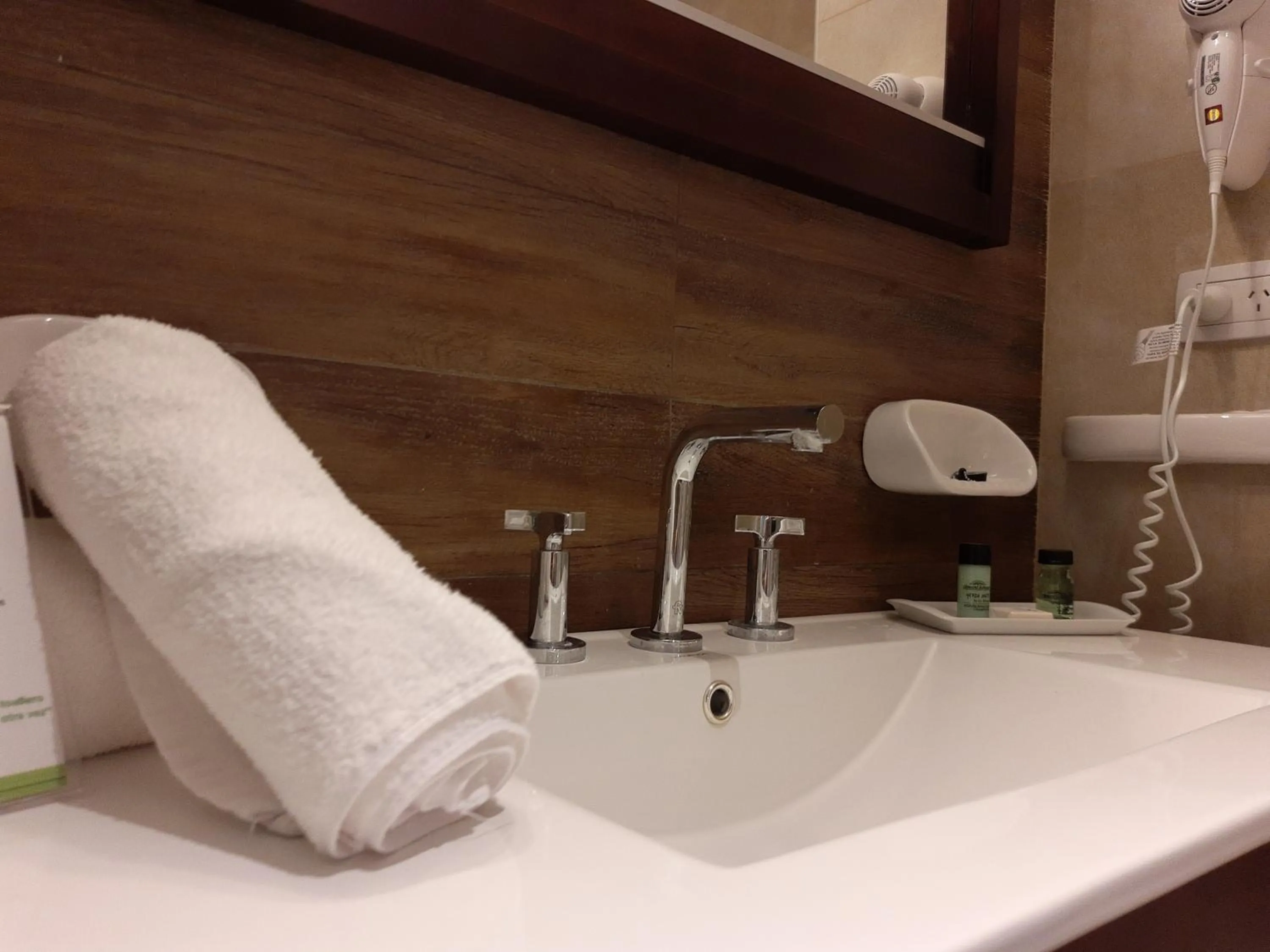 Bathroom in Howard Johnson Plaza & Convention Center Spa La Plata