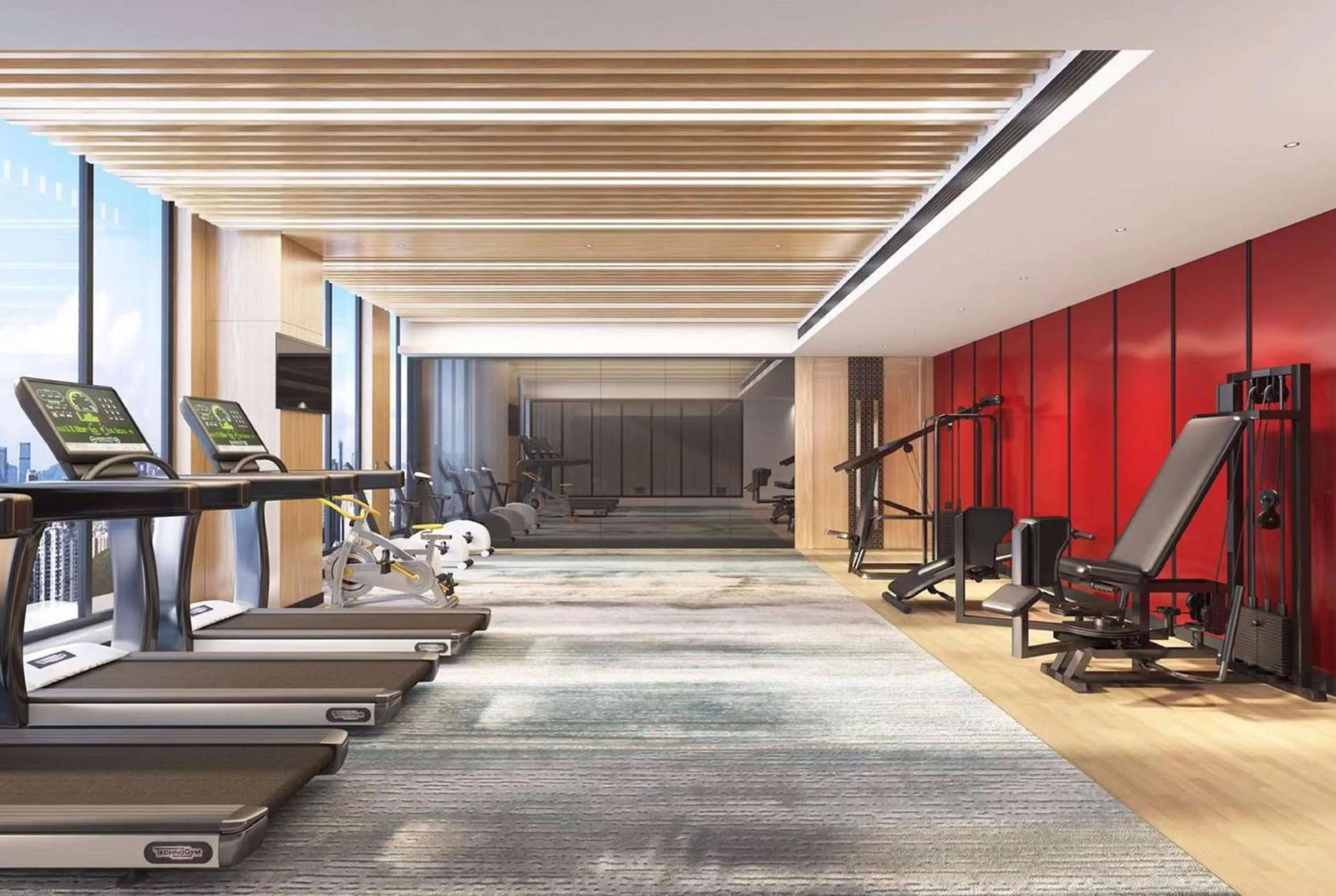 Fitness centre/facilities in Days Hotel by Wyndham Binjiang Changsha