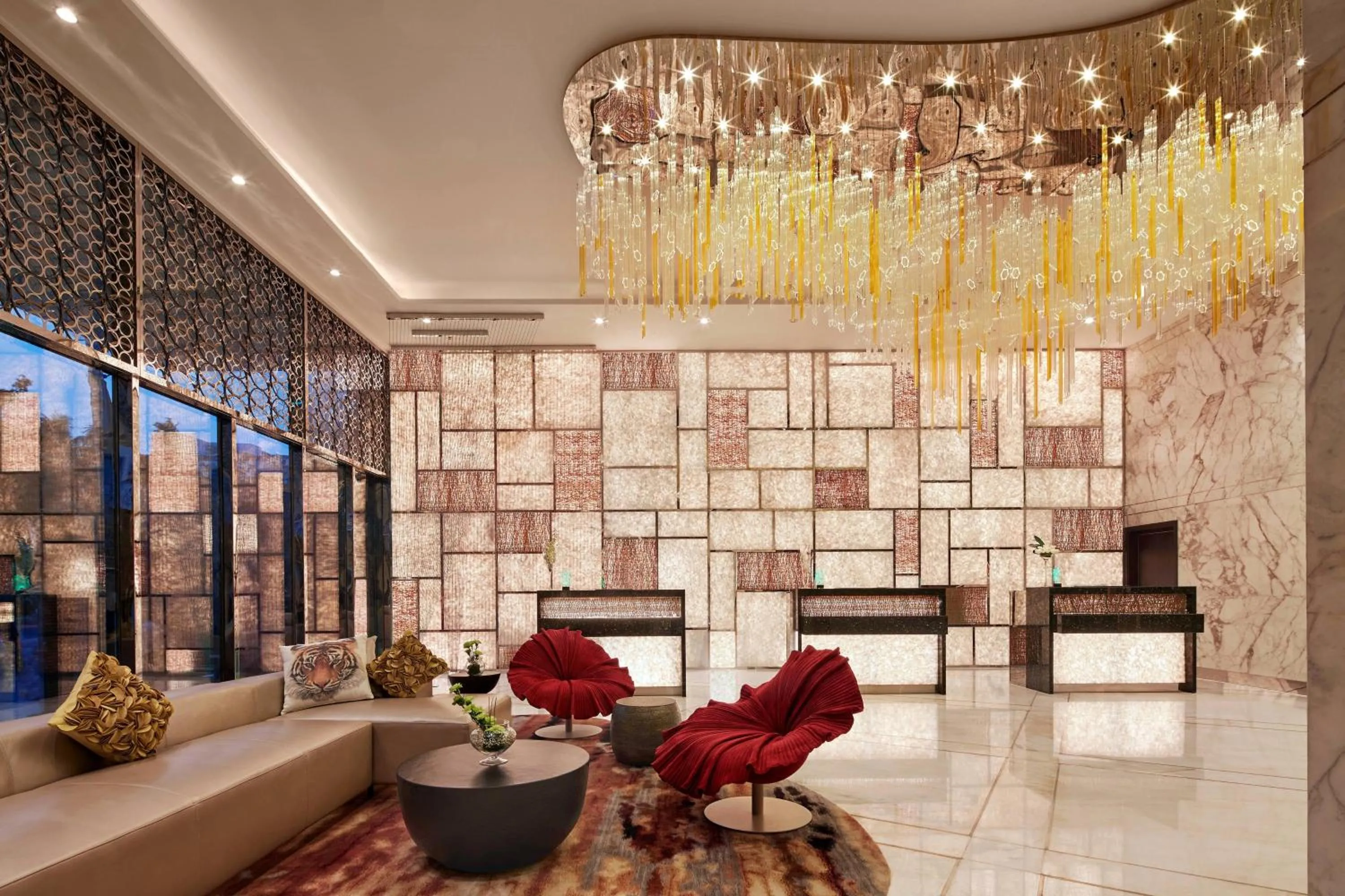 Lobby or reception in Renaissance Dhaka Gulshan Hotel