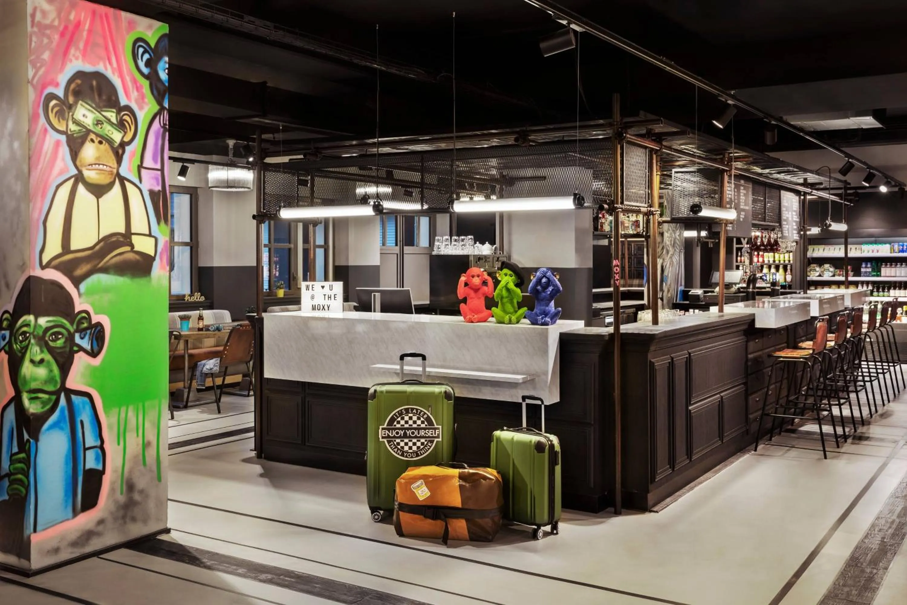 Lobby or reception in Moxy Lille City