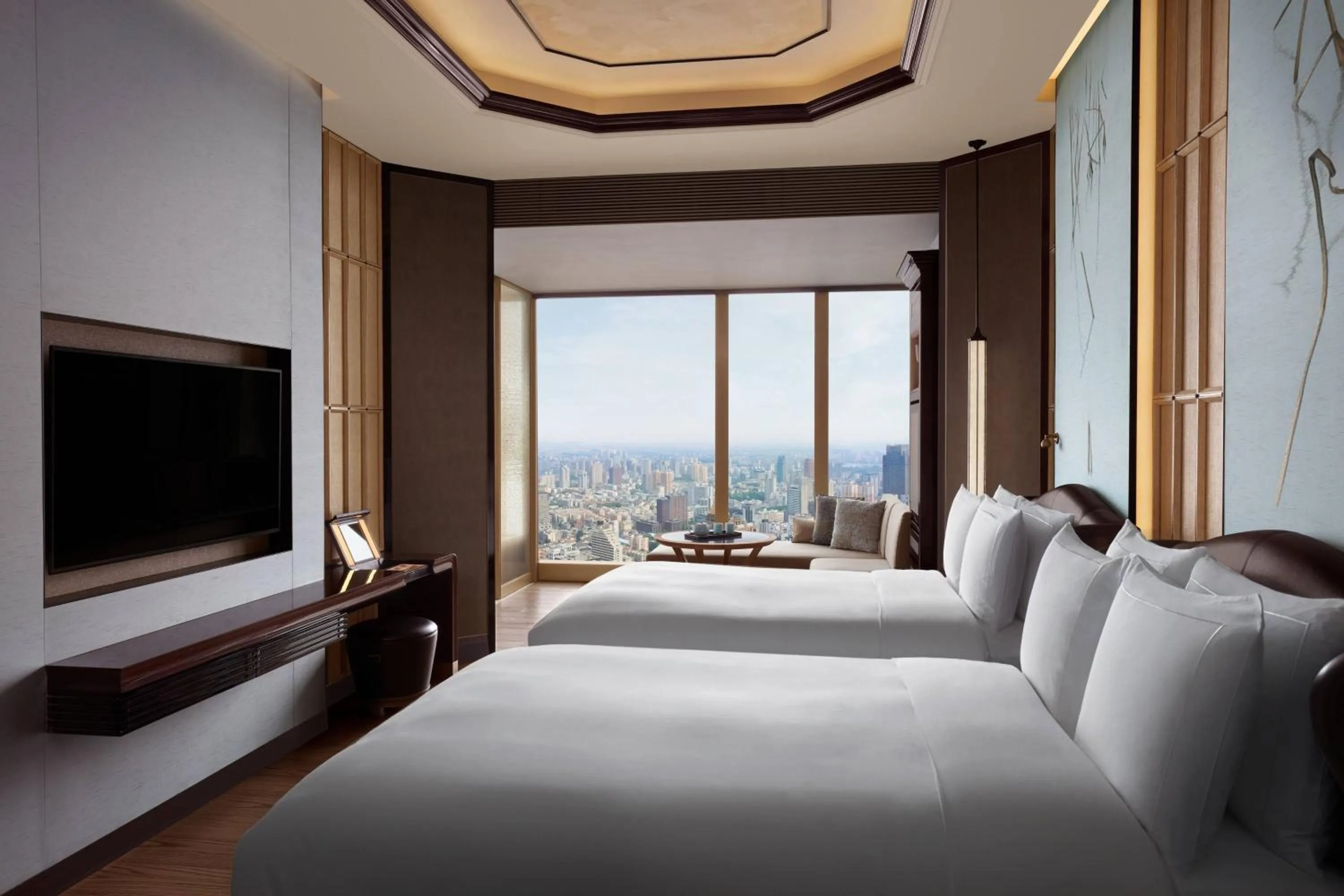 Photo of the whole room, Bed in The Ritz-Carlton, Nanjing