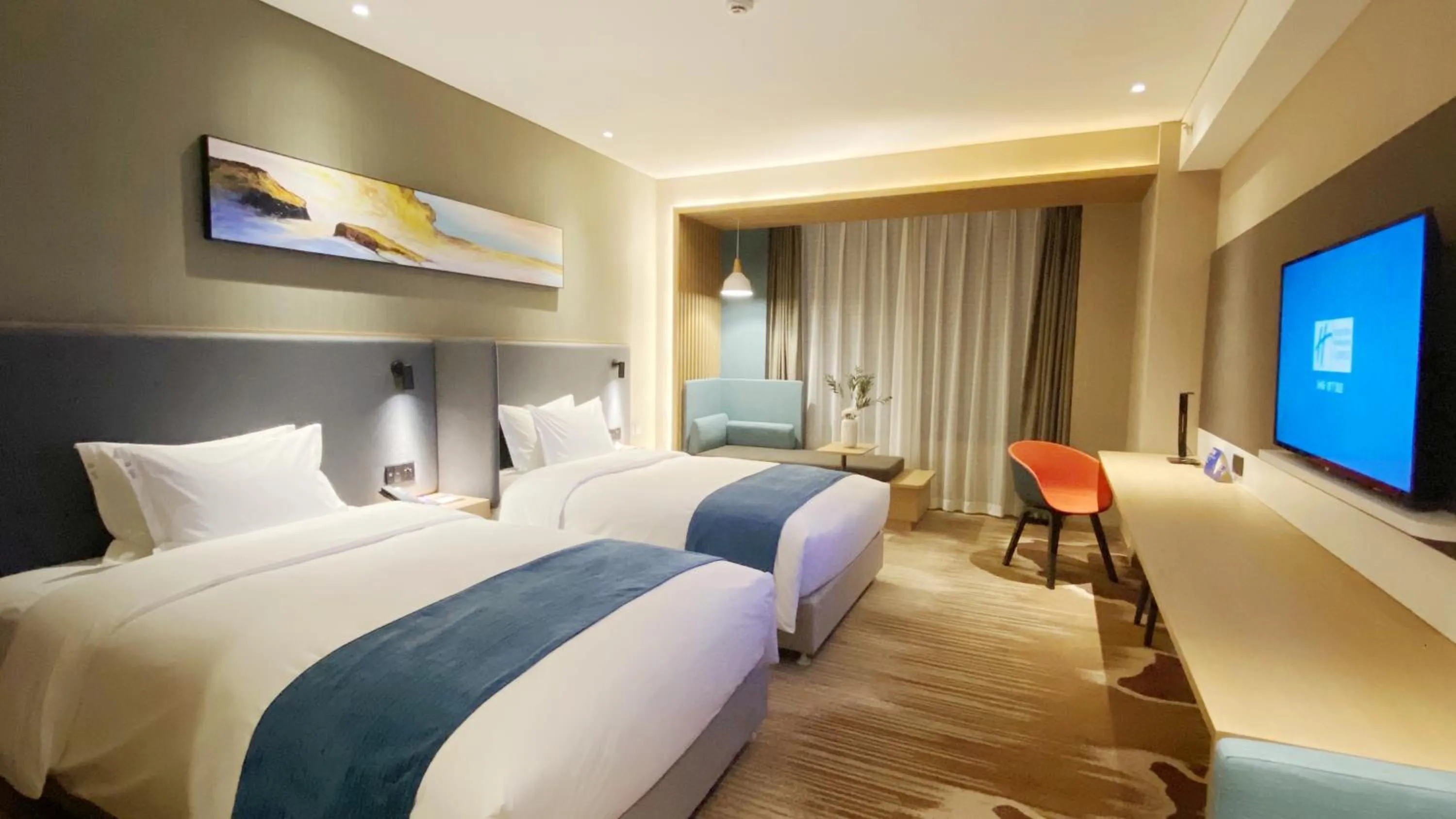 Bed in Holiday Inn Express Liaocheng Chiping by IHG