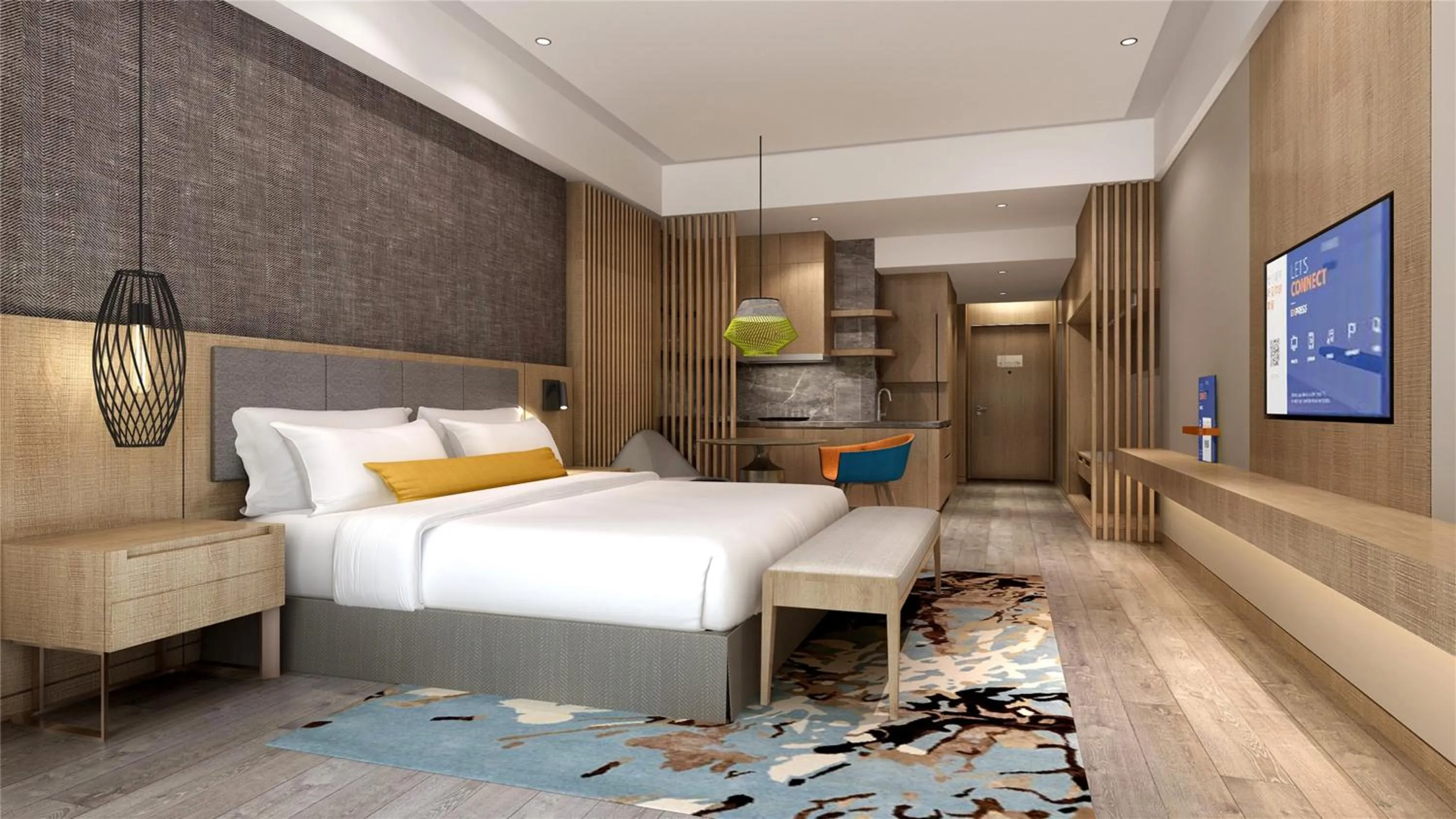 Photo of the whole room, Bed in Holiday Inn Express Liaocheng Chiping by IHG