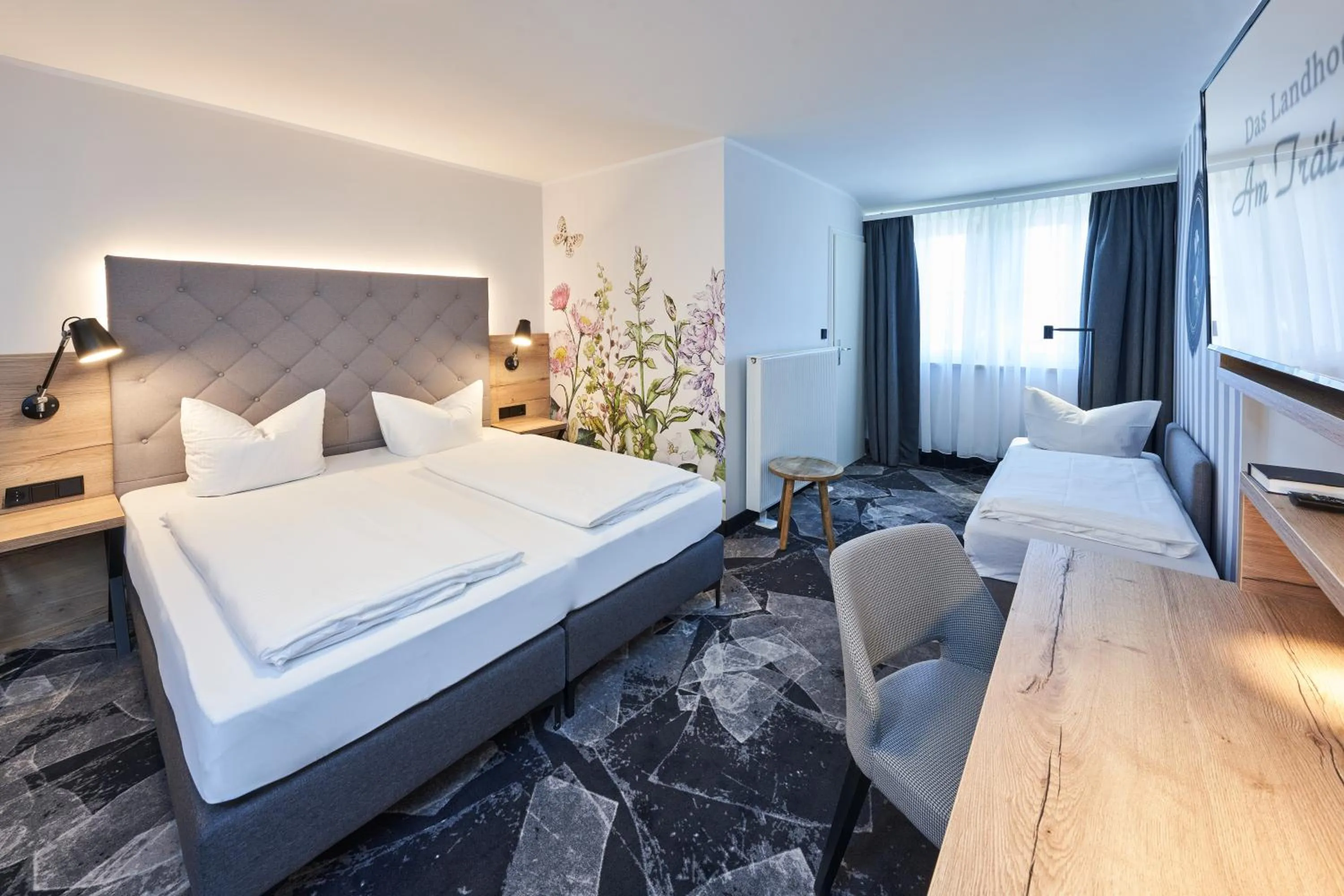 Bed in Das Landhotel am Trätzhof Fulda