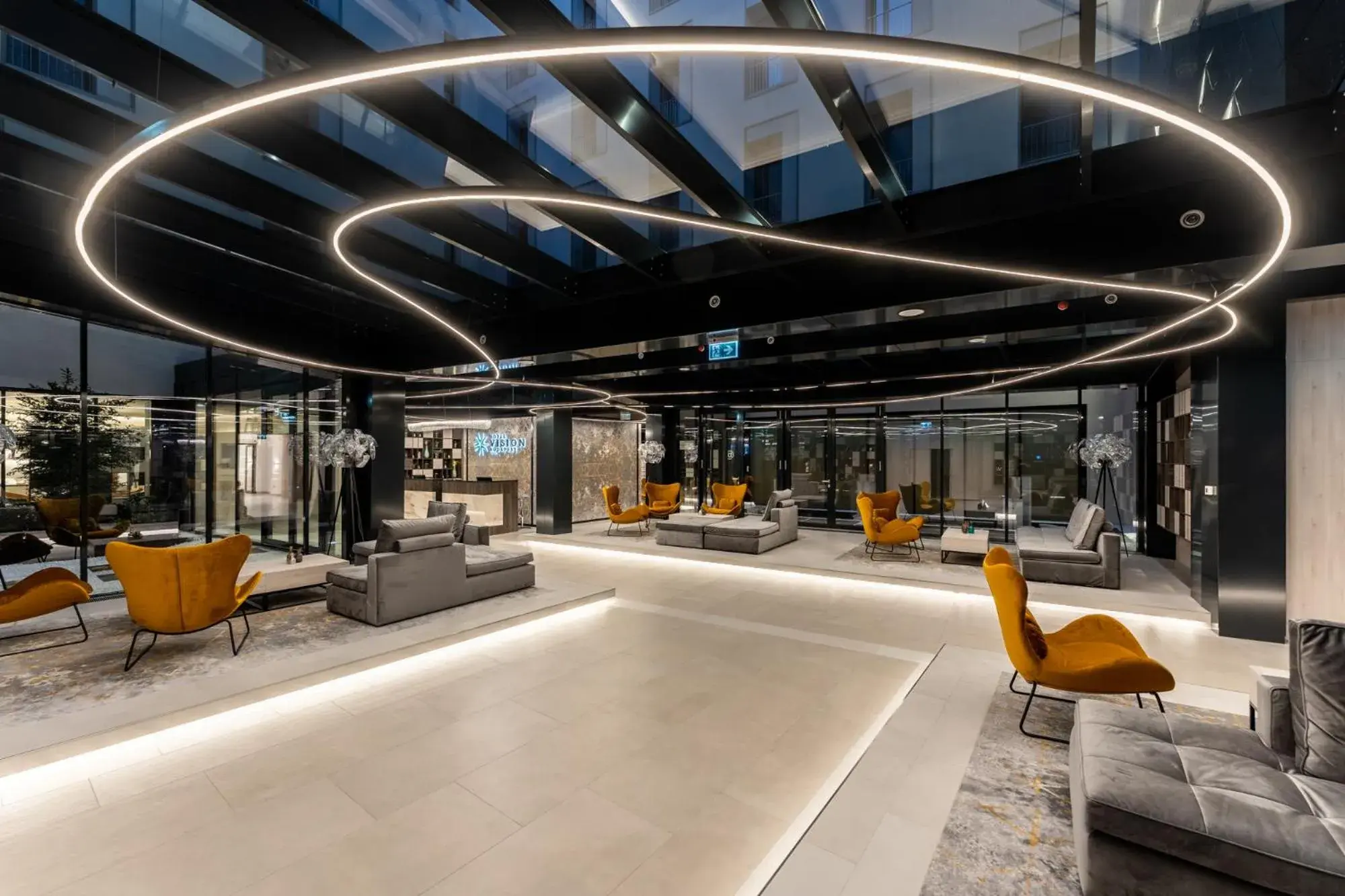 Lobby or reception in Hotel Vision Budapest by Continental Group Lobby or reception in Hotel Vision Budapest by Continental Group