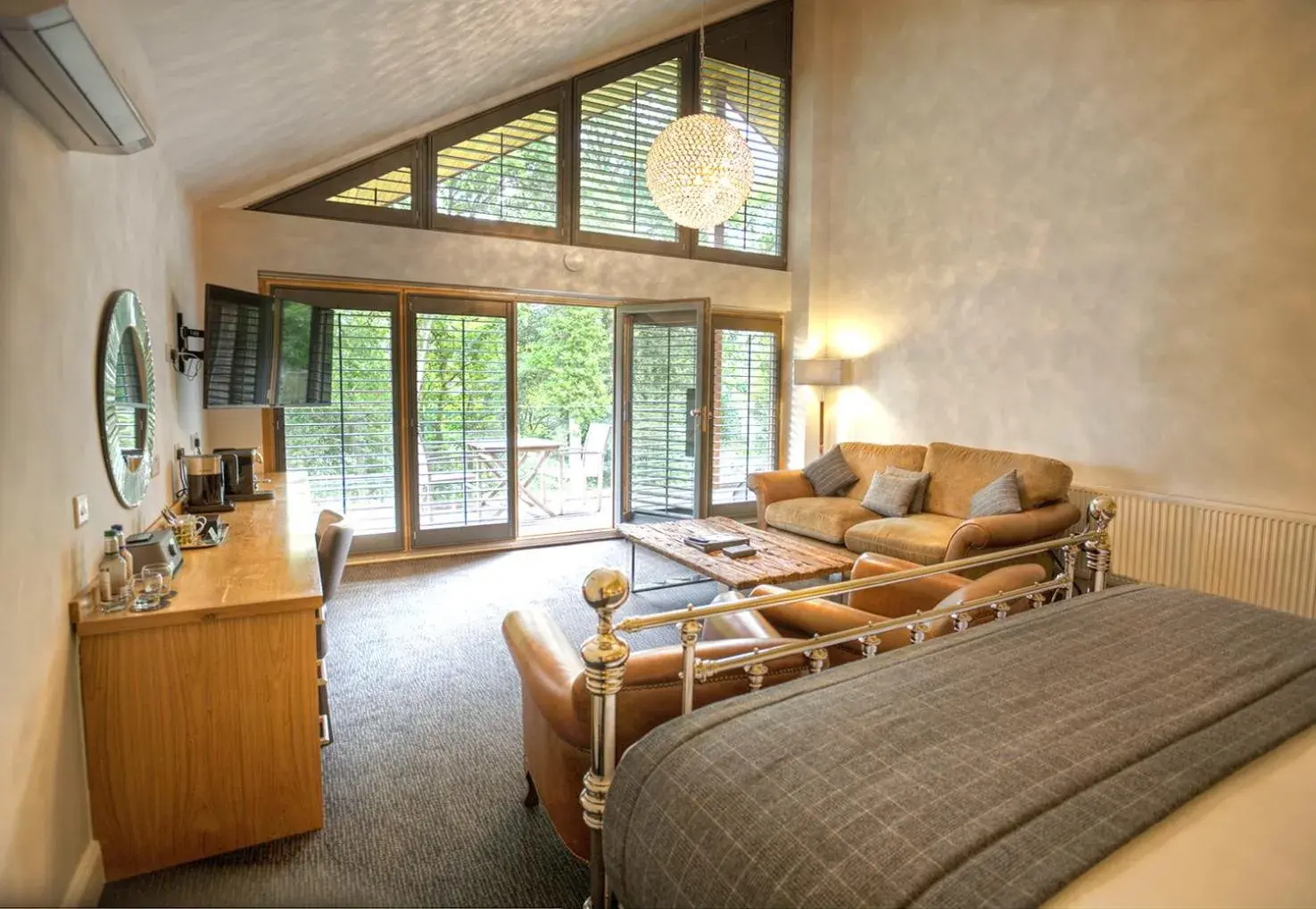 Seating area, Bed in Fonab Castle Hotel Seating area, Bed in Fonab Castle Hotel