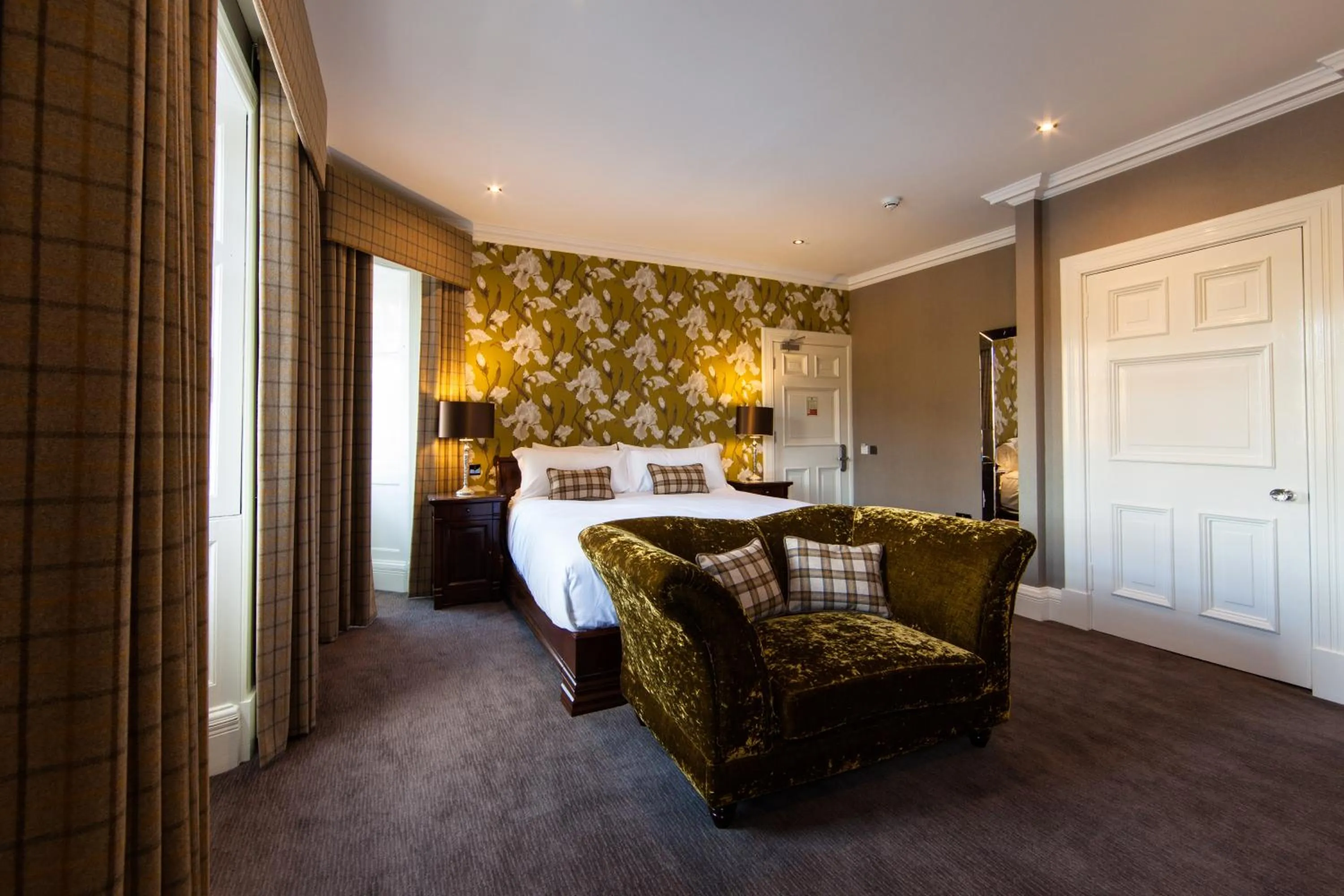 Decorative detail, Bed in Fonab Castle Hotel