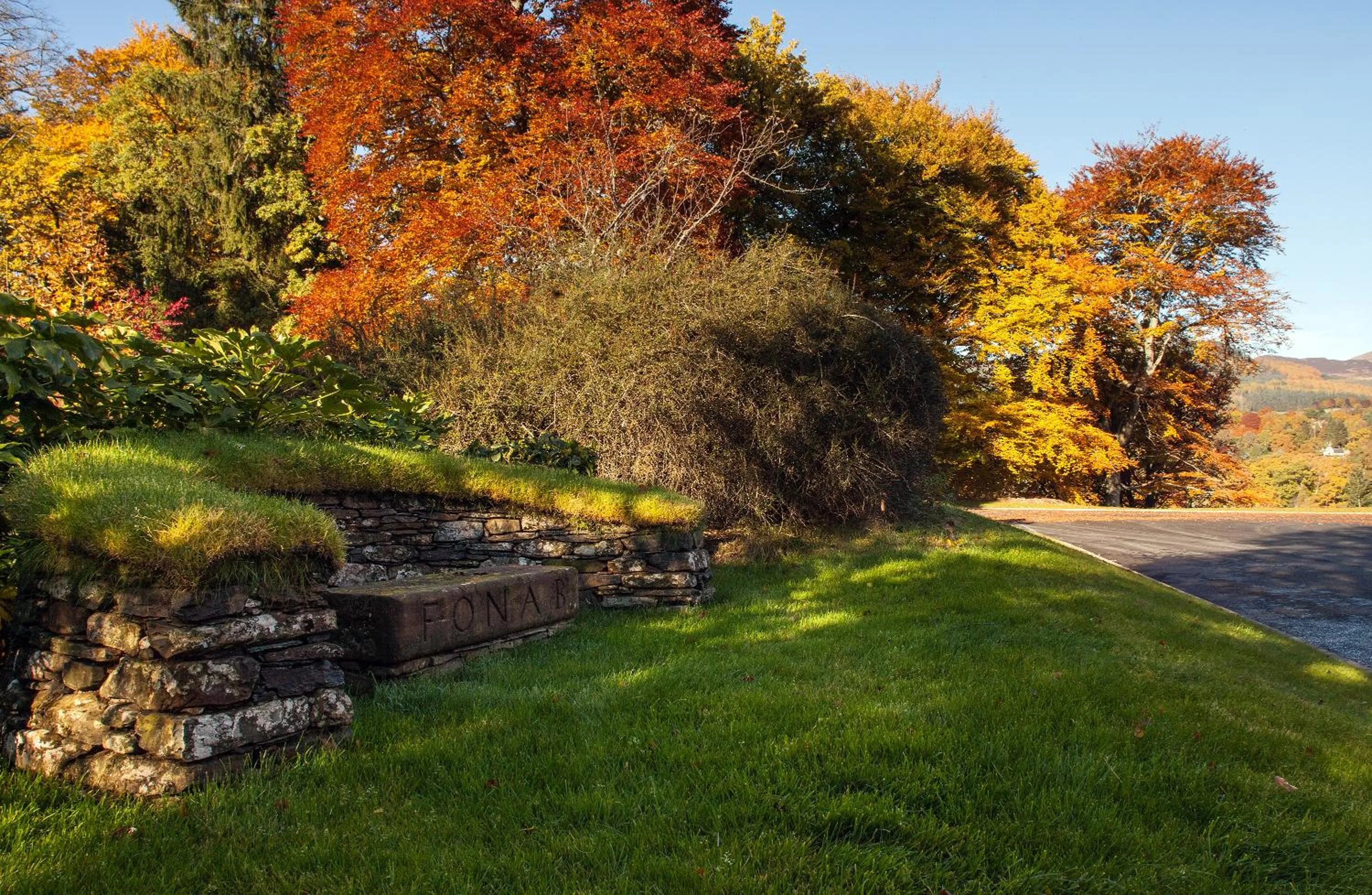 Garden in Fonab Castle Hotel
