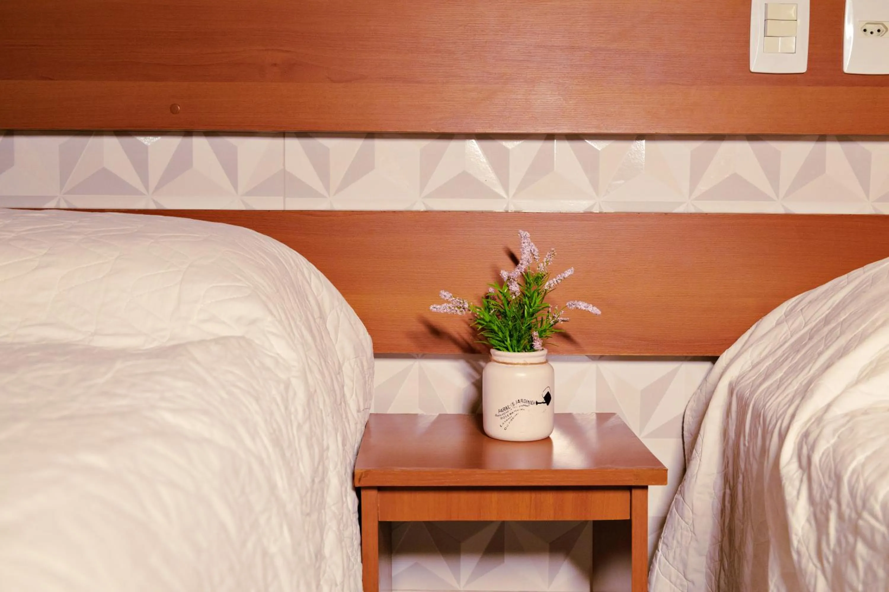 Bed in Pousada Costa Doce