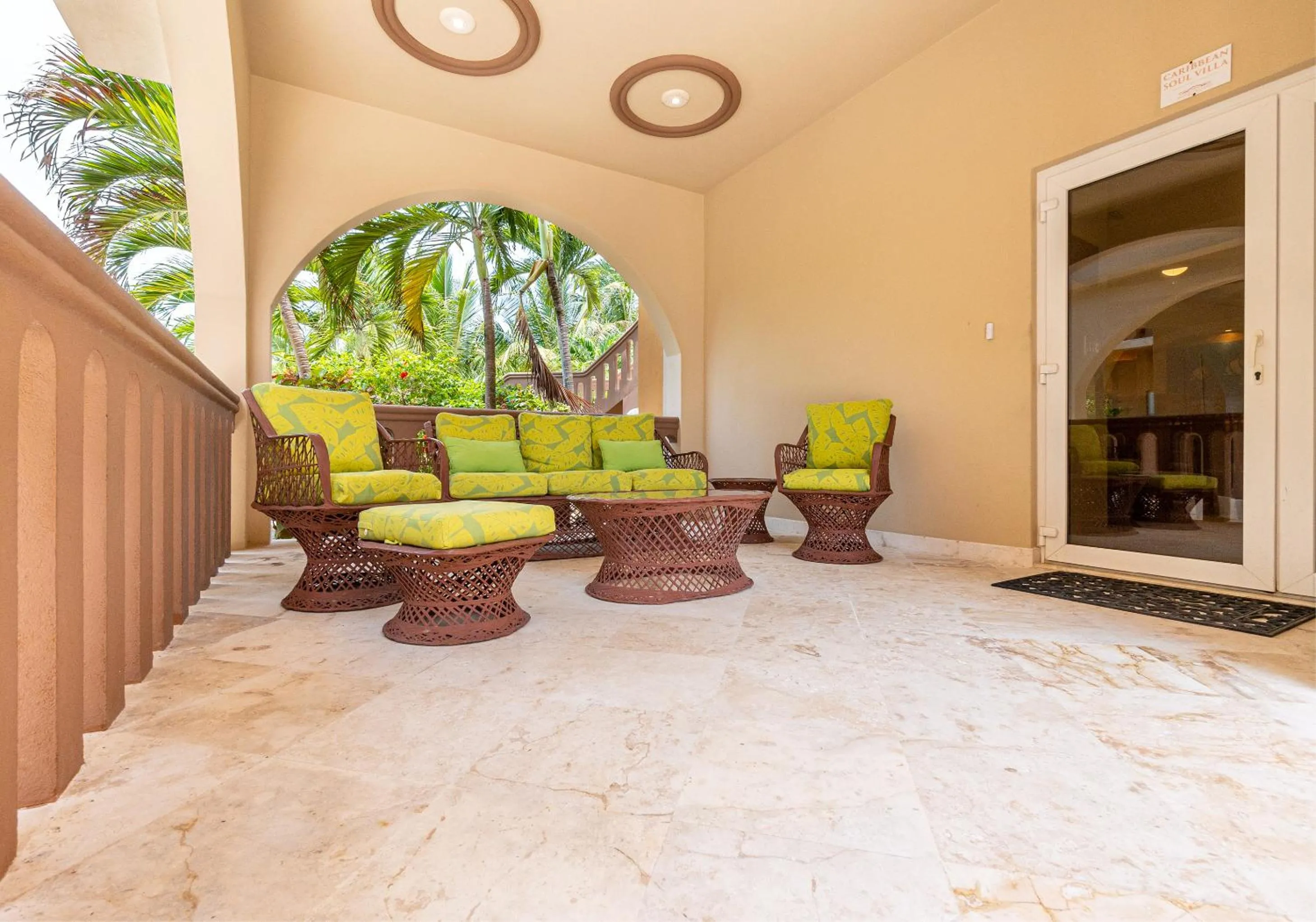 Patio in Belizean Cove Estates Beachfront Villas