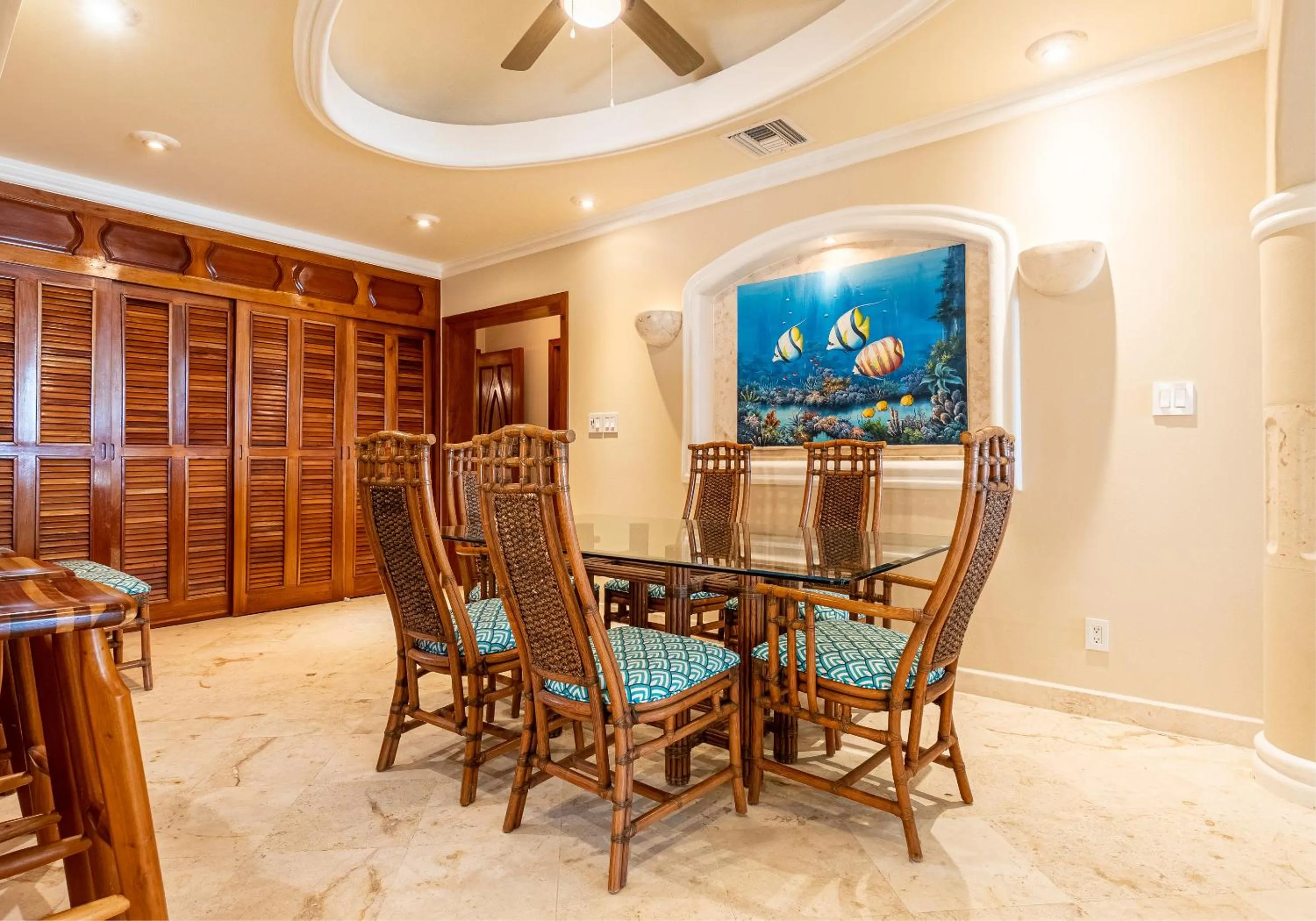 Dining area in Belizean Cove Estates Beachfront Villas