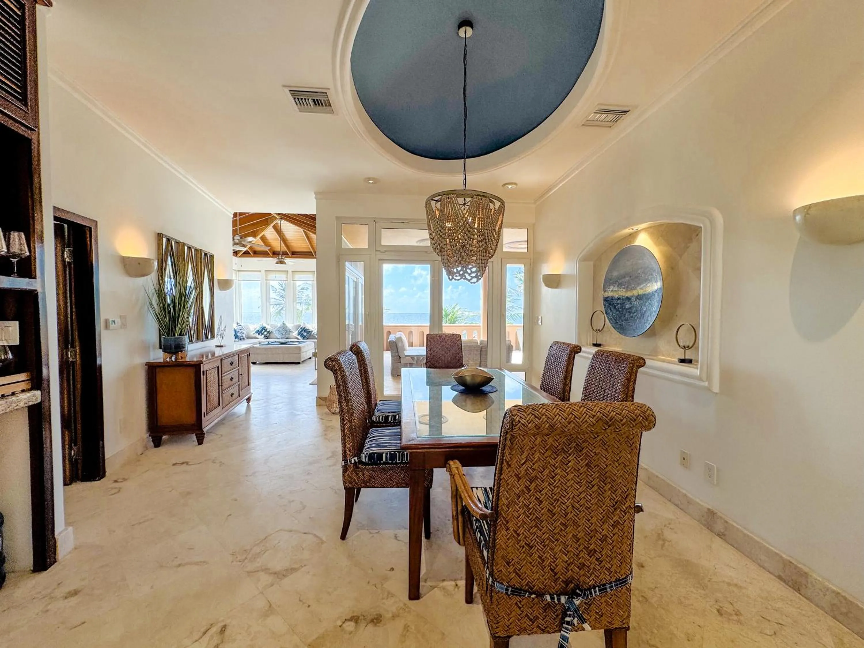 Dining area in Belizean Cove Estates Beachfront Villas