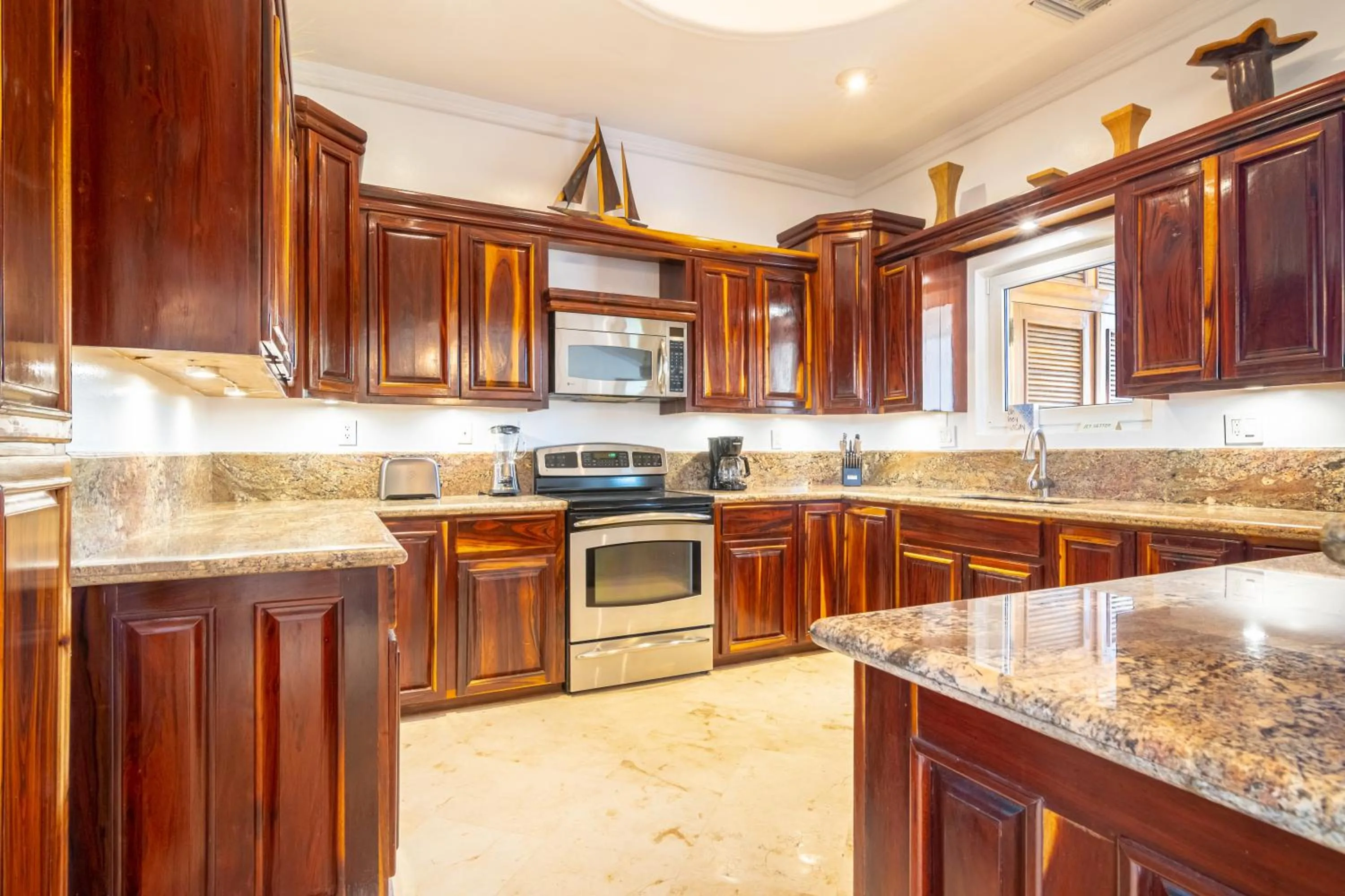 kitchen in Belizean Cove Estates Beachfront Villas