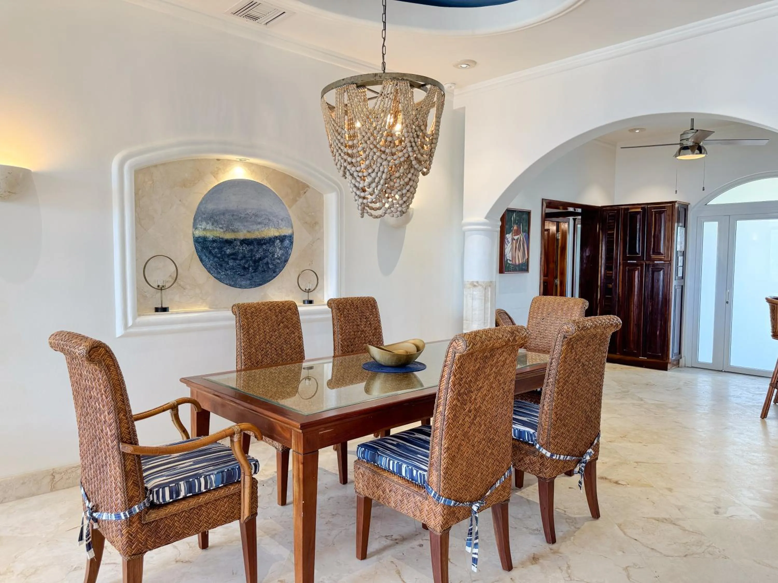 Dining area in Belizean Cove Estates Beachfront Villas