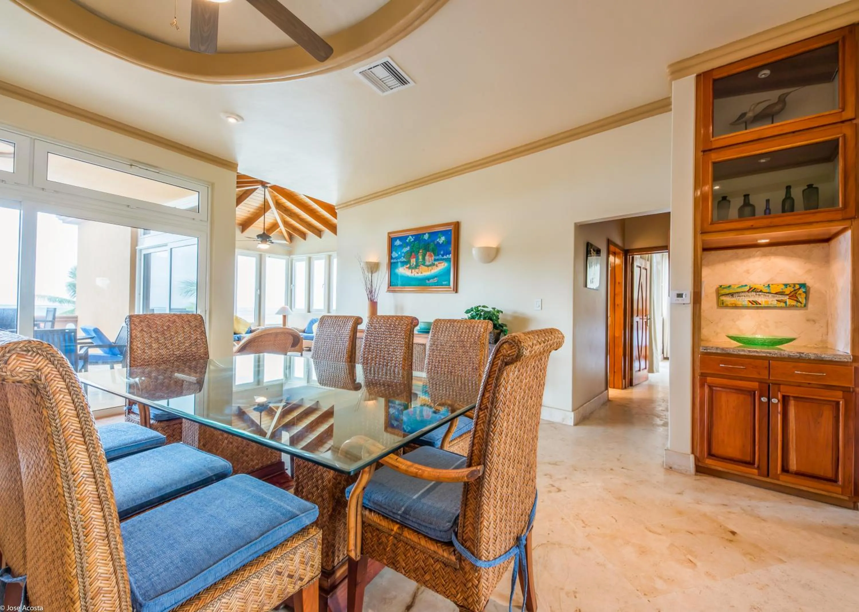 Dining area in Belizean Cove Estates Beachfront Villas