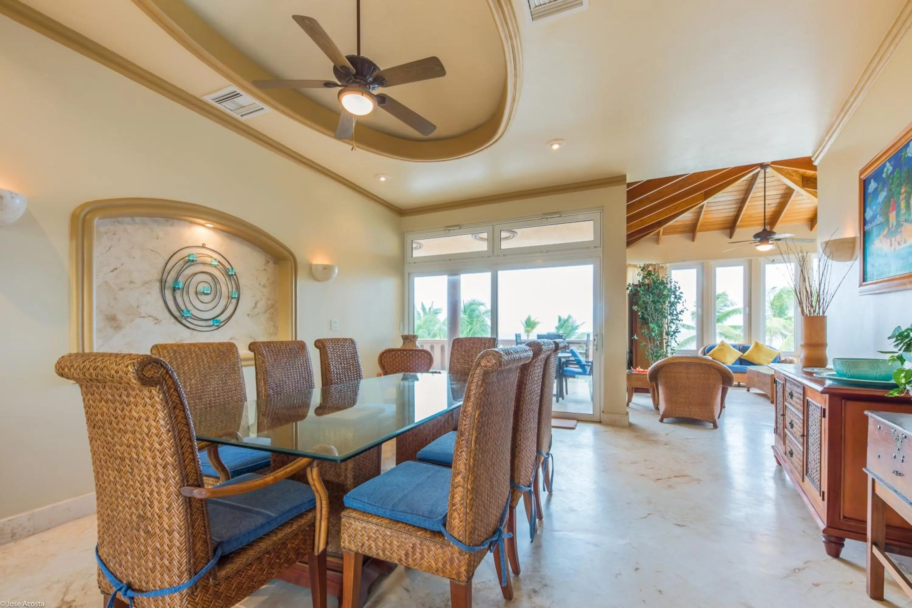 Dining area in Belizean Cove Estates Beachfront Villas