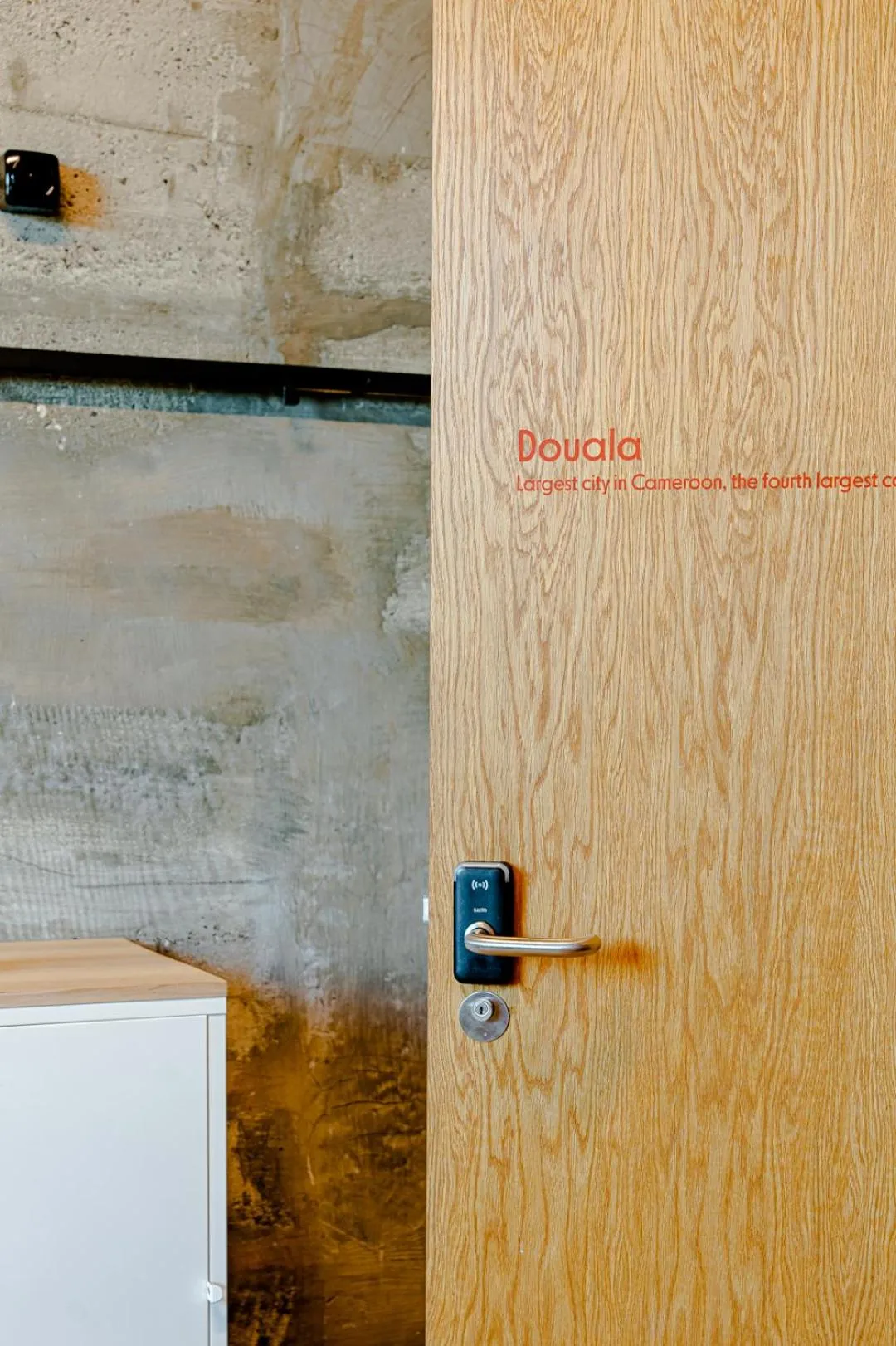 Decorative detail in Silo Design & Boutique Hostel Basel