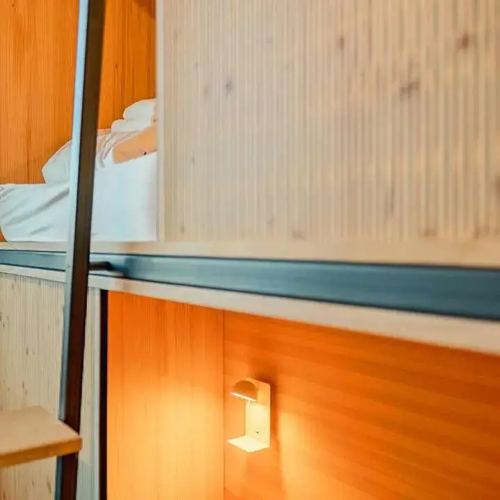 Decorative detail, Bed in Silo Design & Boutique Hostel Basel Decorative detail, Bed in Silo Design & Boutique Hostel Basel