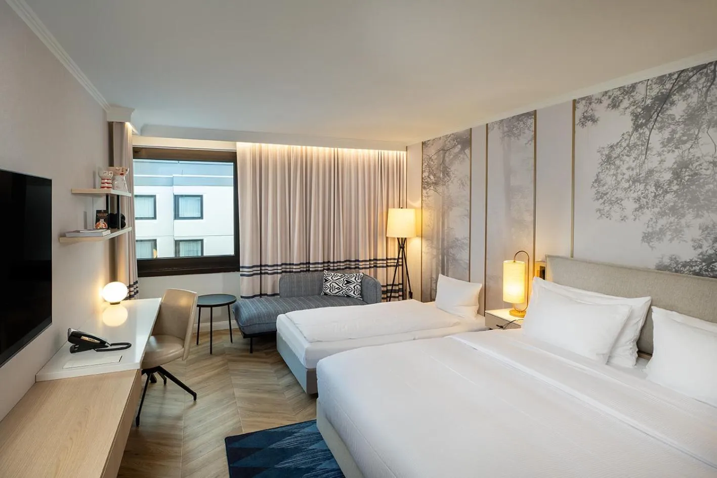 Bed in DoubleTree by Hilton Berlin Ku'damm